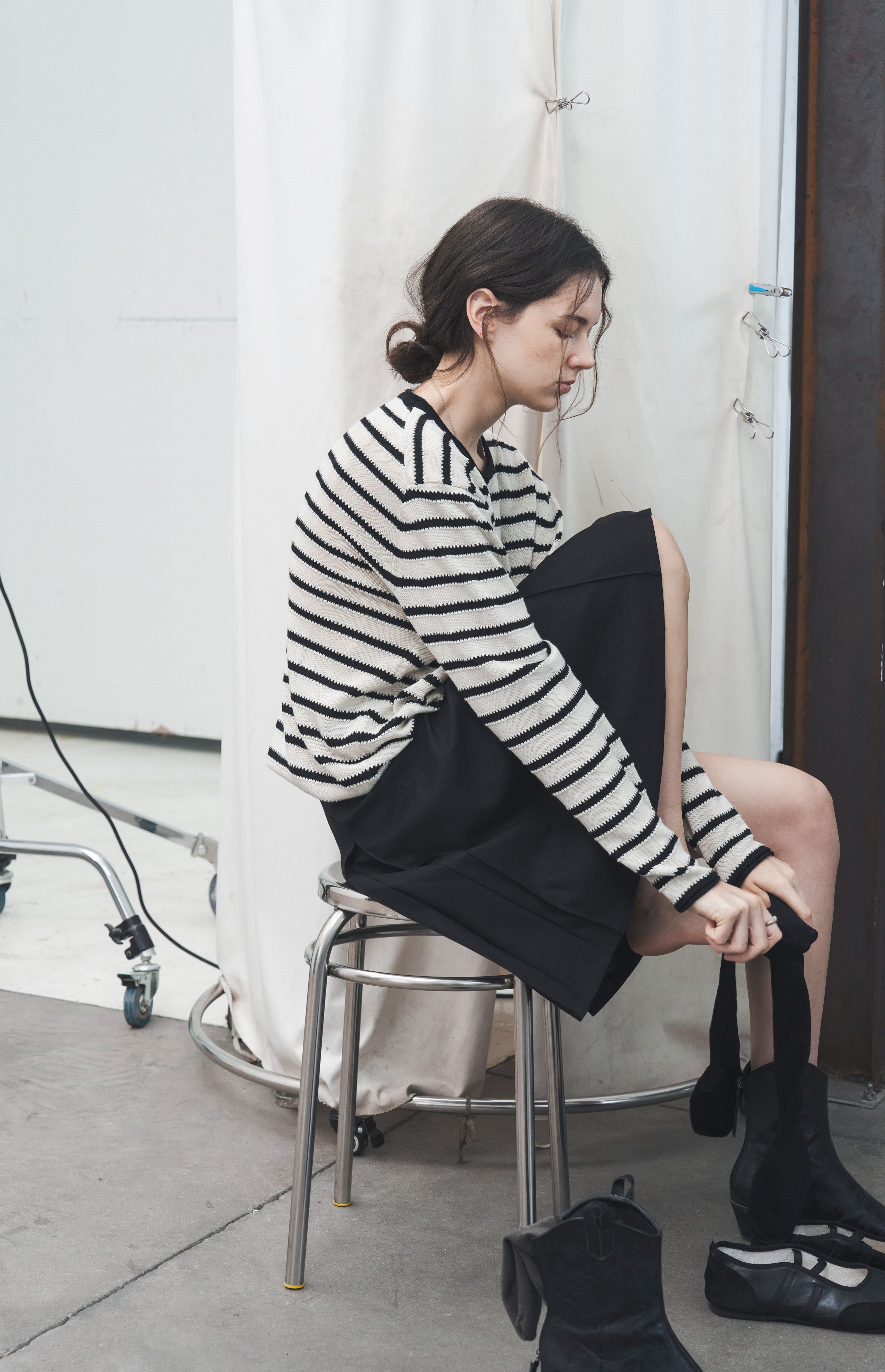 FULL STRIPE LOOSE SWEATER