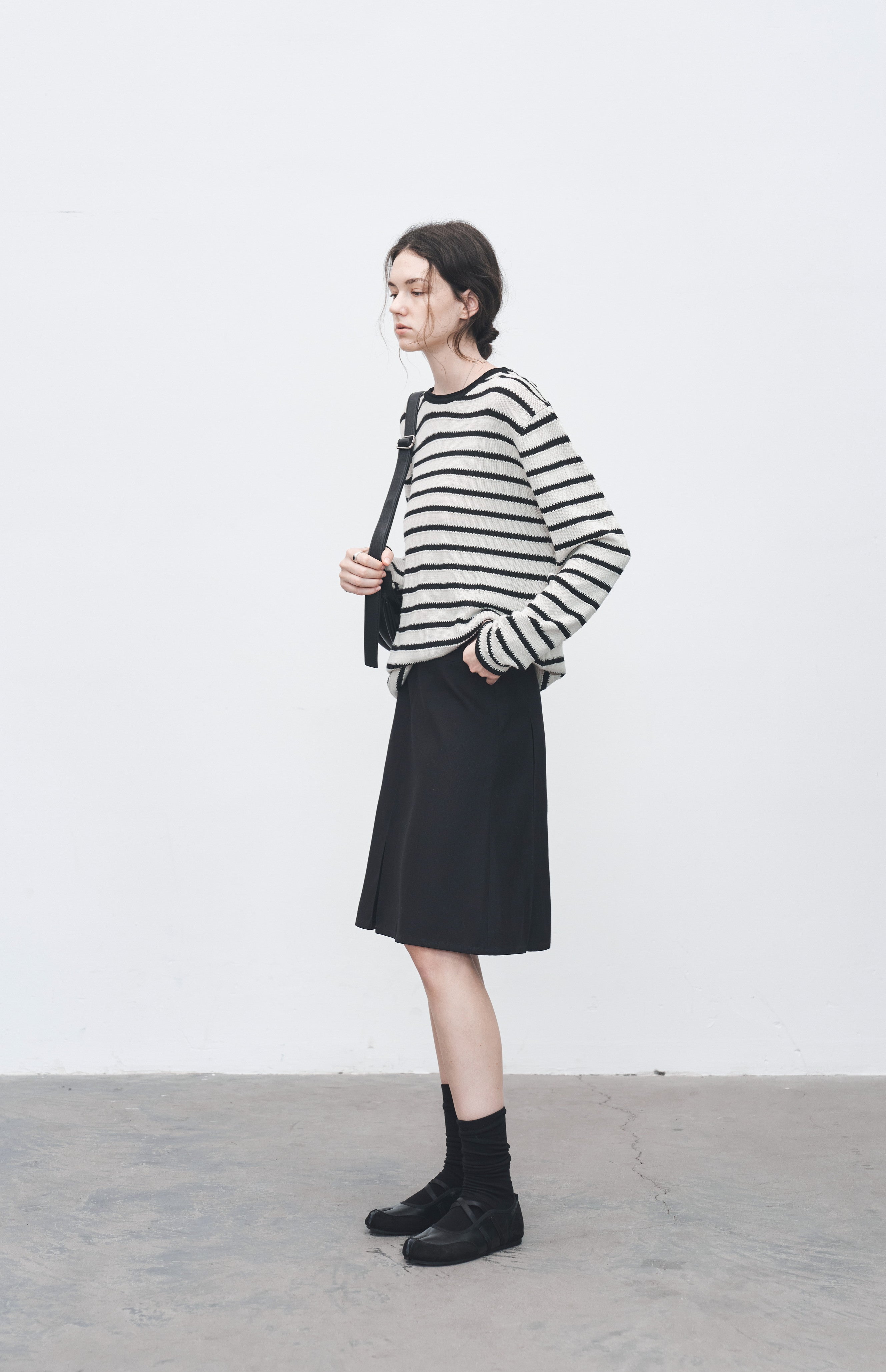 FULL STRIPE LOOSE SWEATER