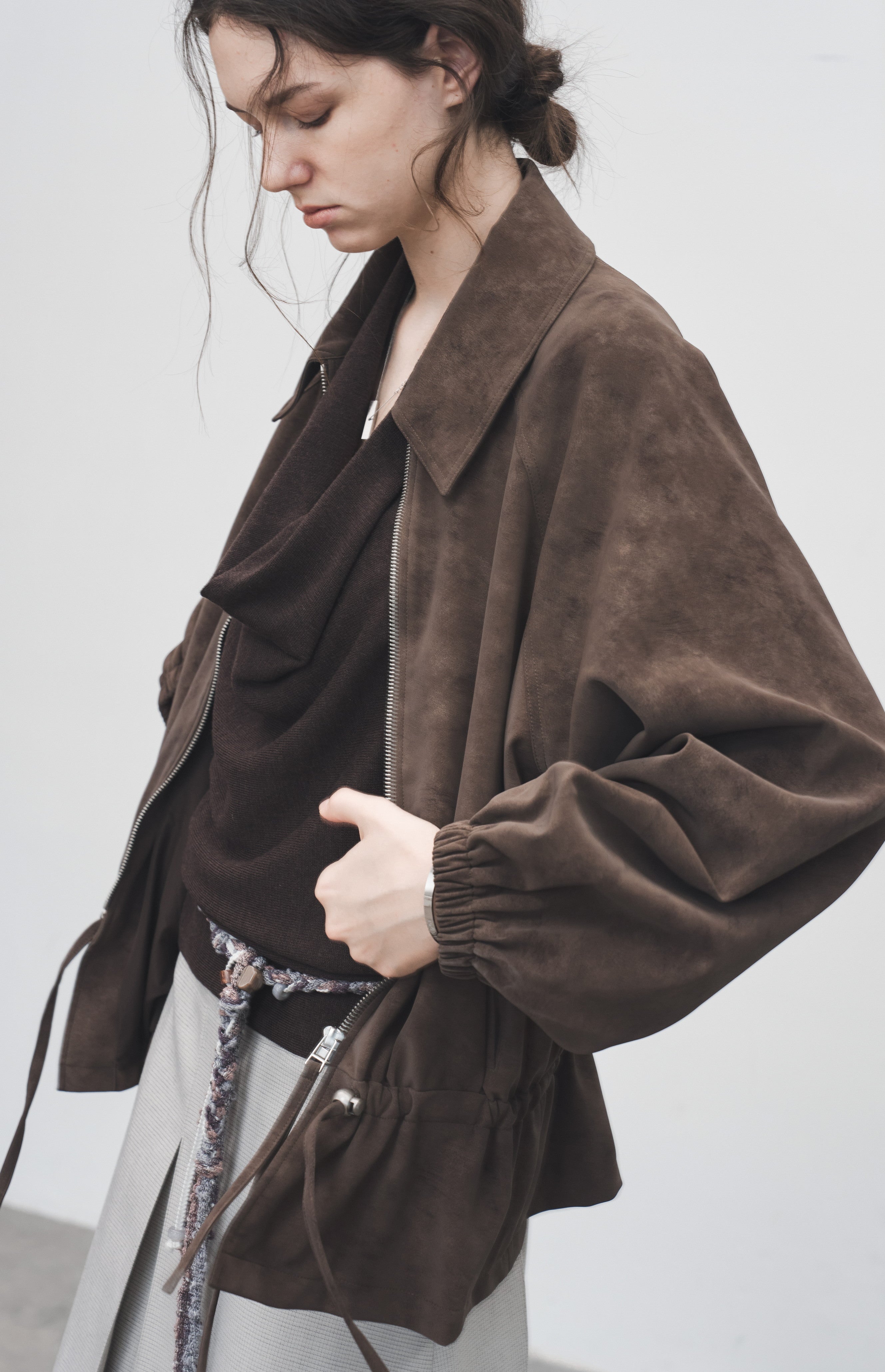 HALTER NECK DRAPED TOP / ホルターネックドレープトップ