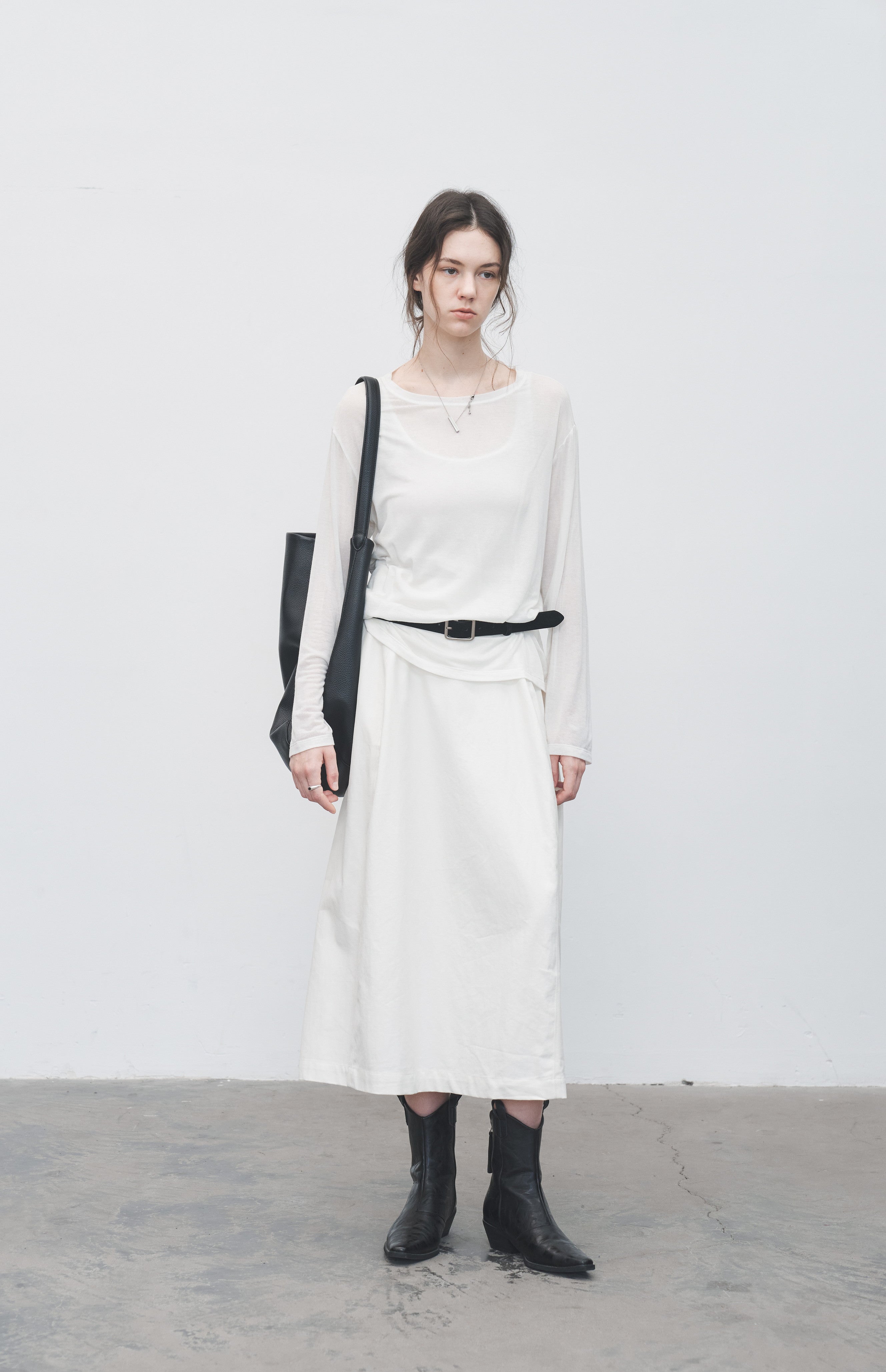 WIDE CUT COCOON SKIRT / ワイドカットコクーンスカート