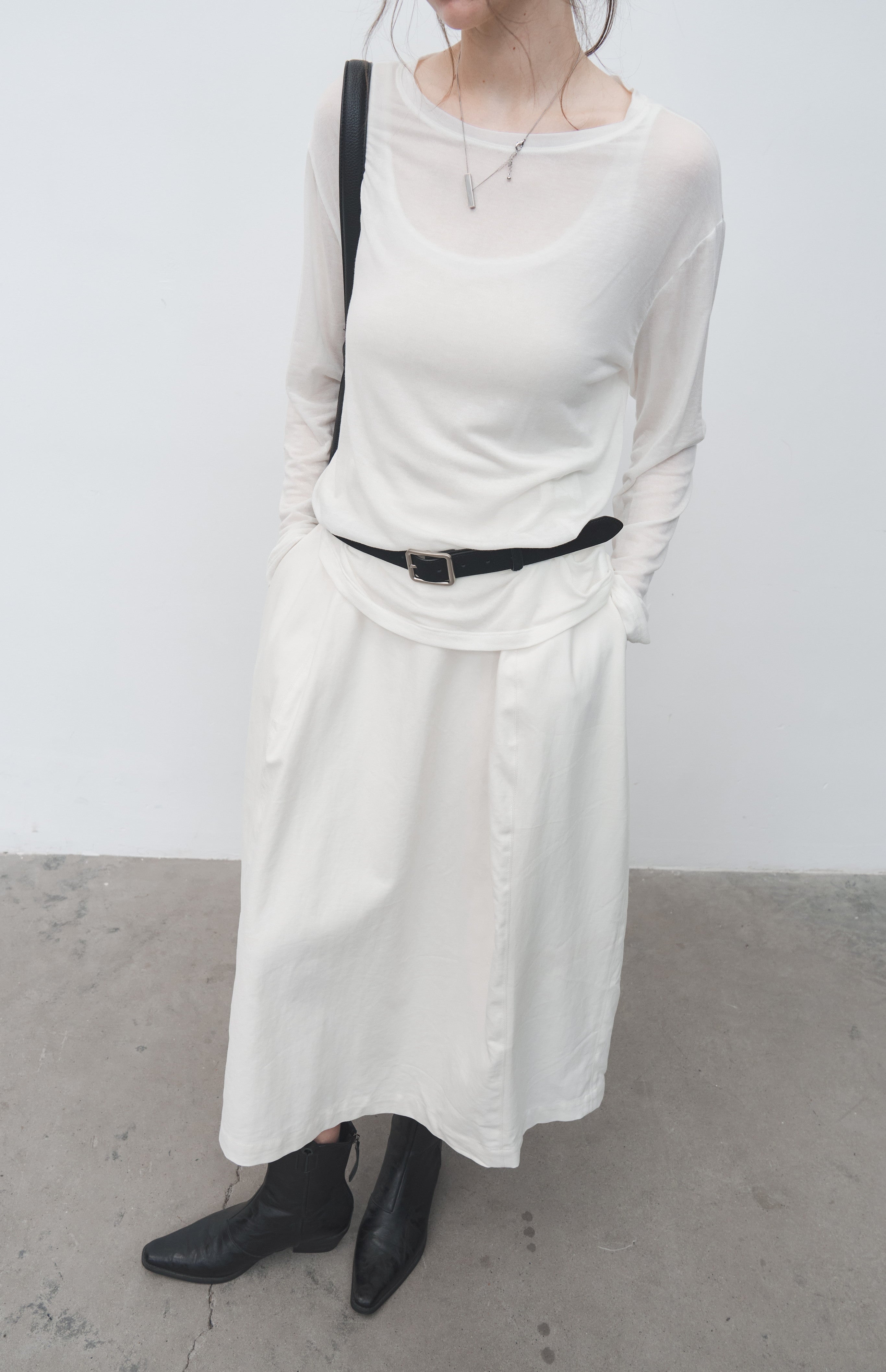 WIDE CUT COCOON SKIRT / ワイドカットコクーンスカート