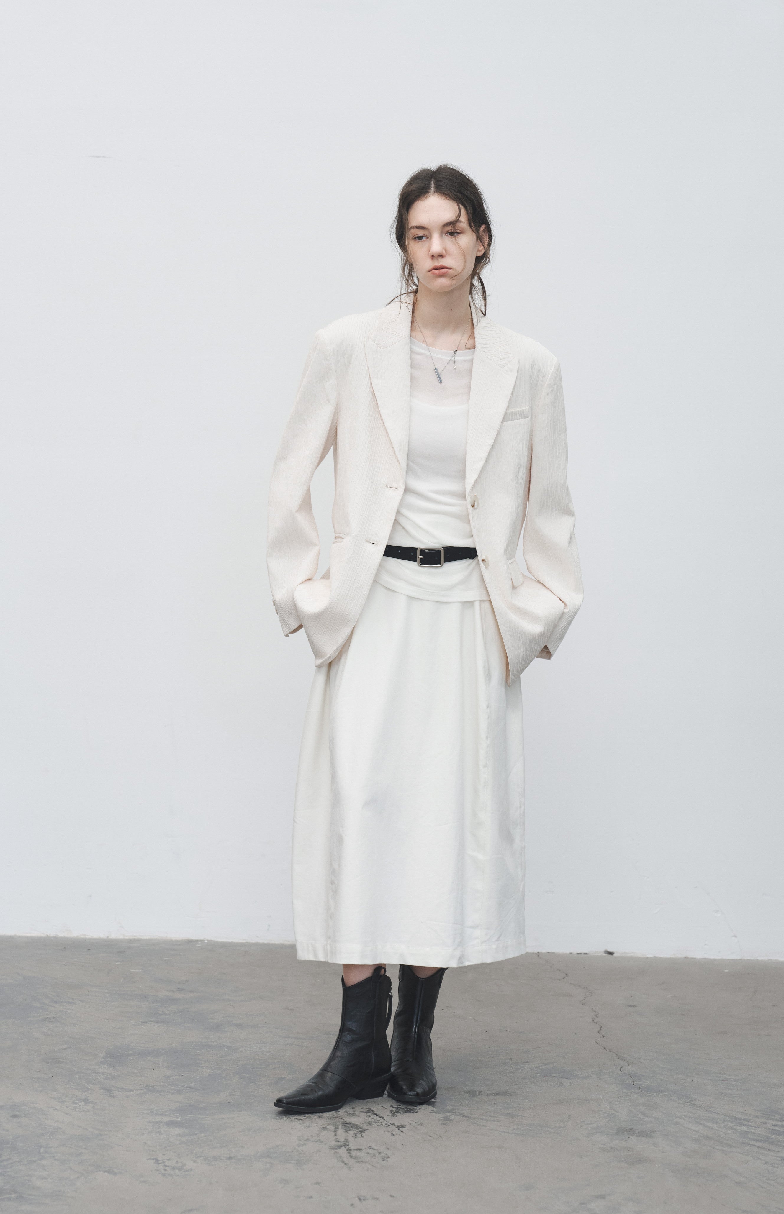 WIDE CUT COCOON SKIRT / ワイドカットコクーンスカート