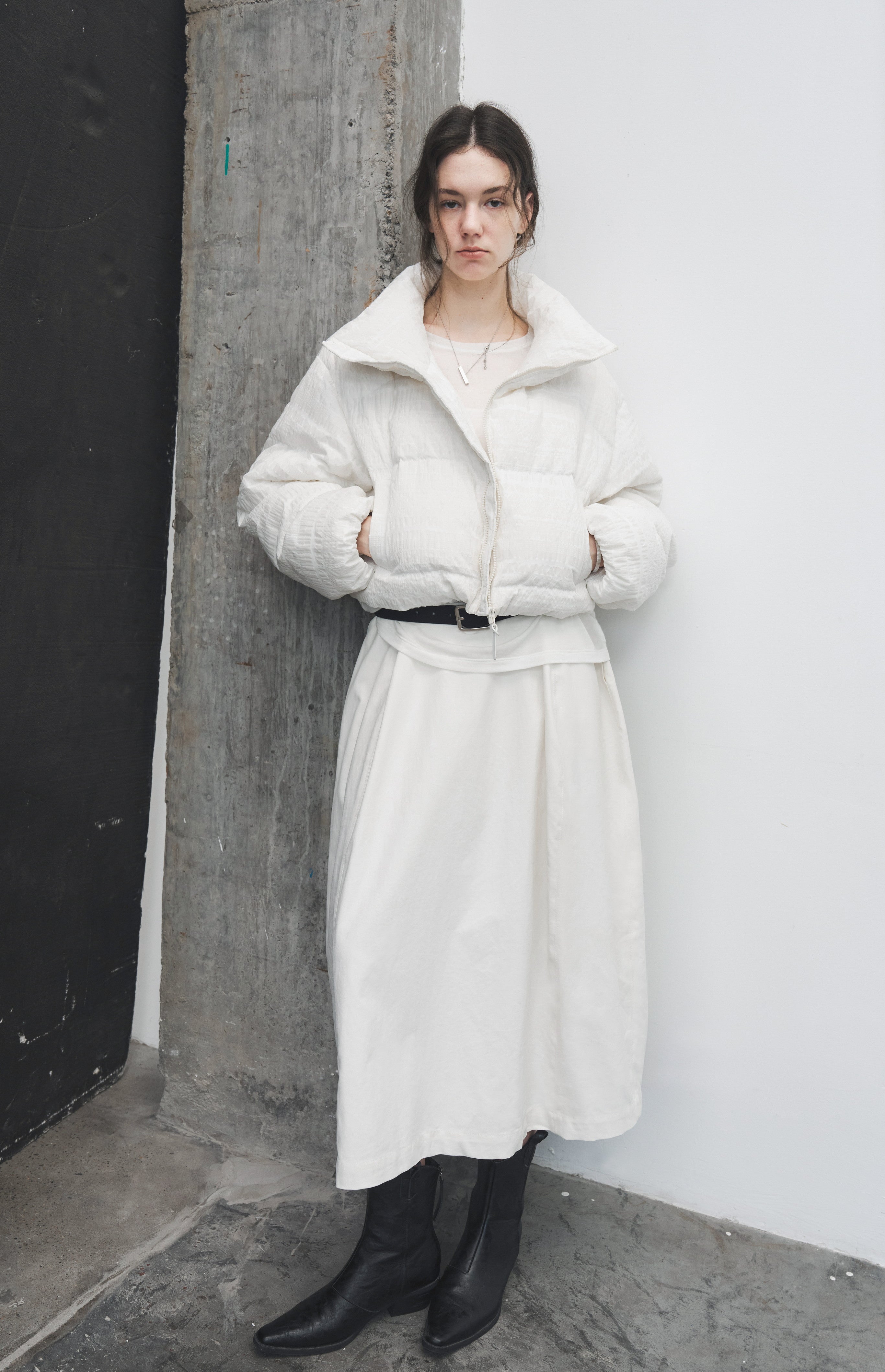 WIDE CUT COCOON SKIRT / ワイドカットコクーンスカート