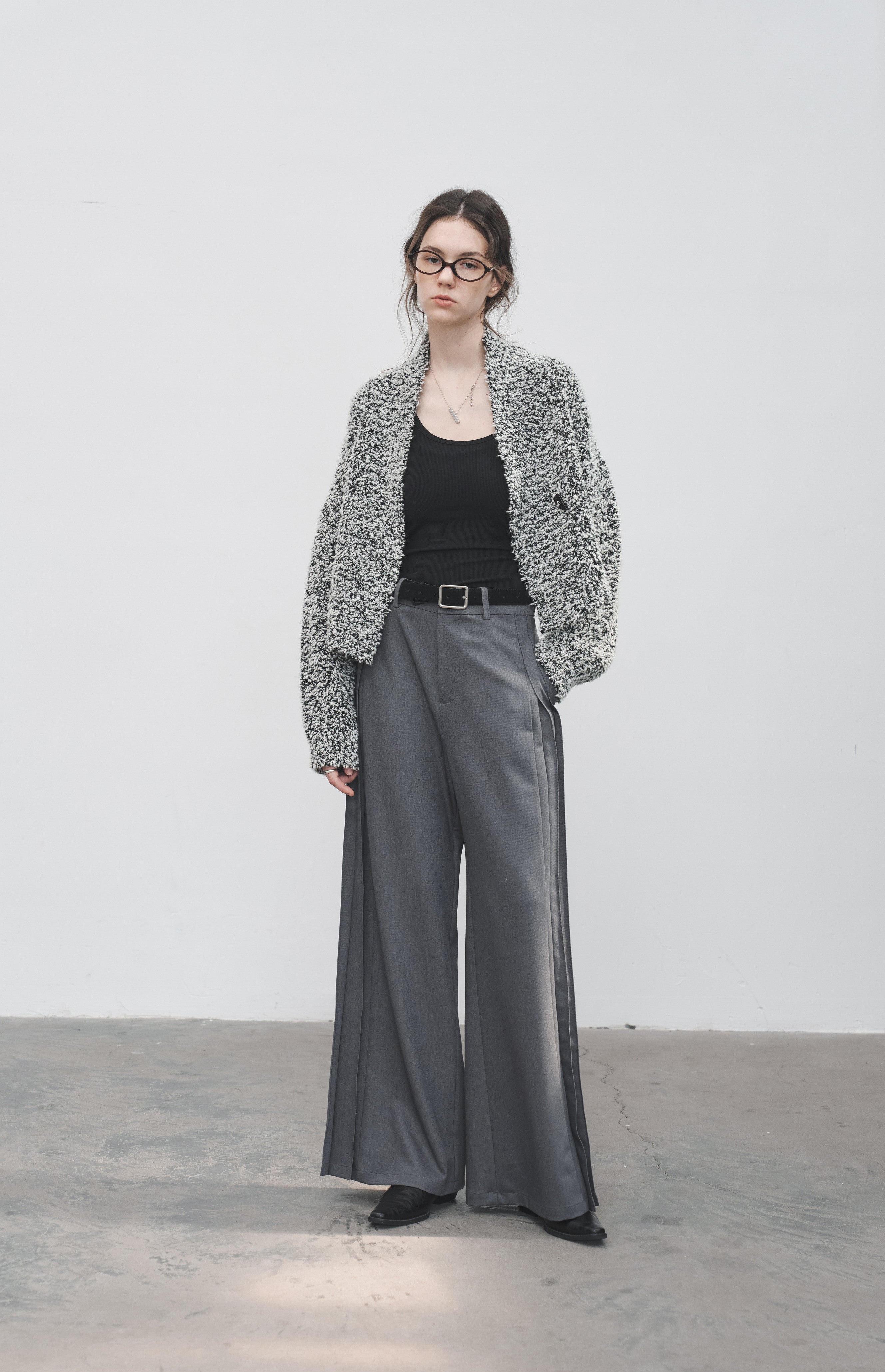 SIDE PLEATED WIDE SLACKS / サイドプリーツワイドスラックス
