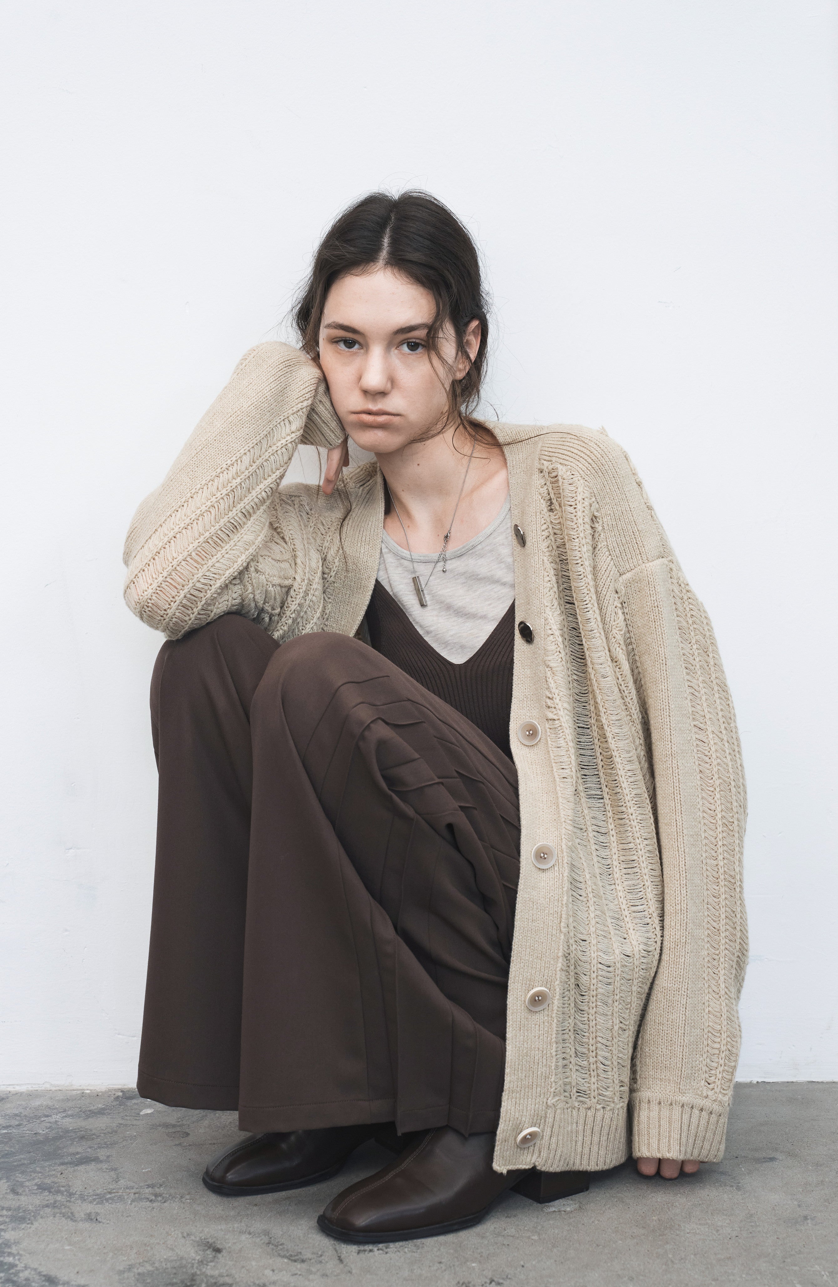 SIDE PLEATED WIDE SLACKS / サイドプリーツワイドスラックス