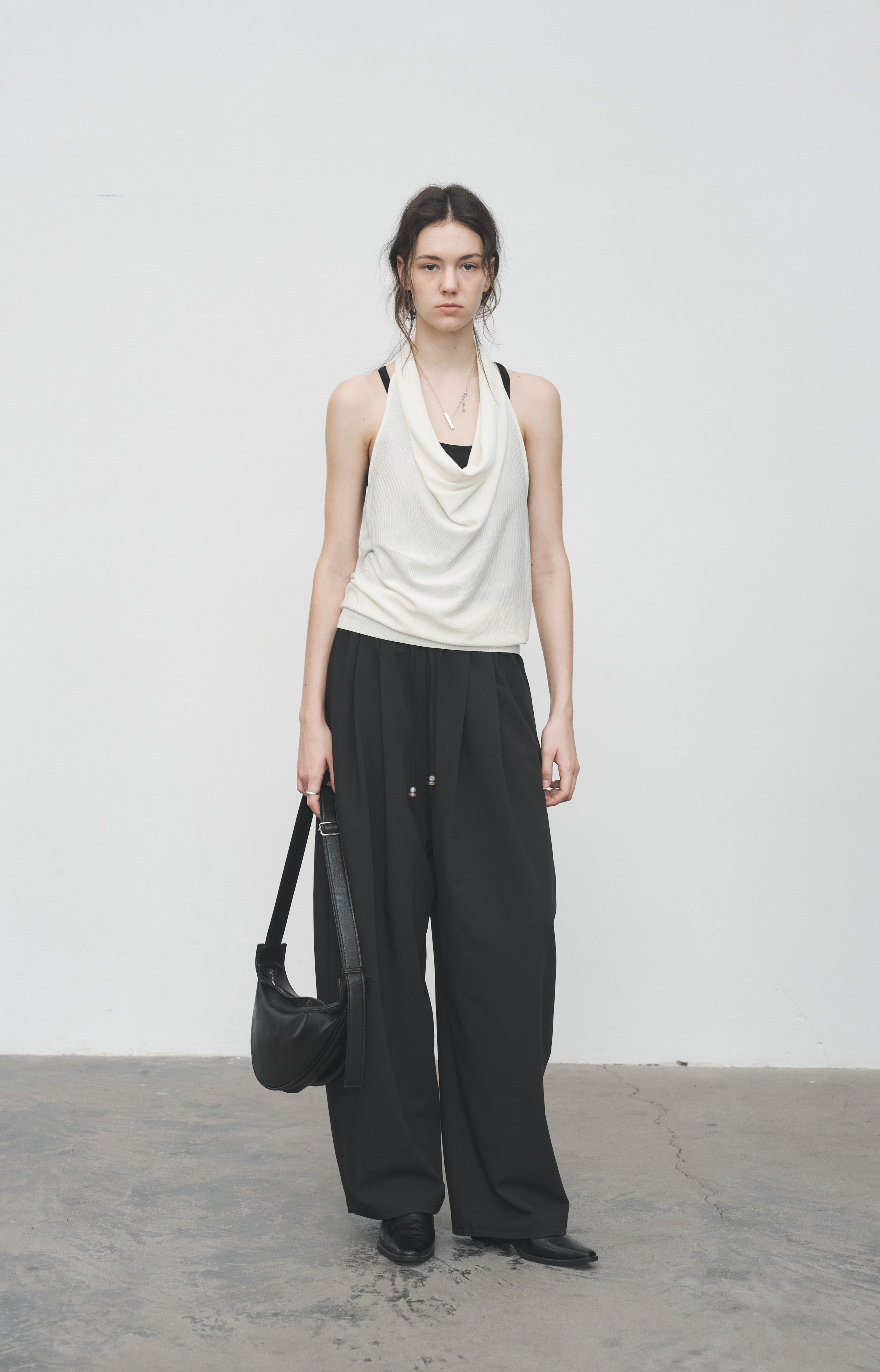 LOOSE DRAPE WIDE SLACKS