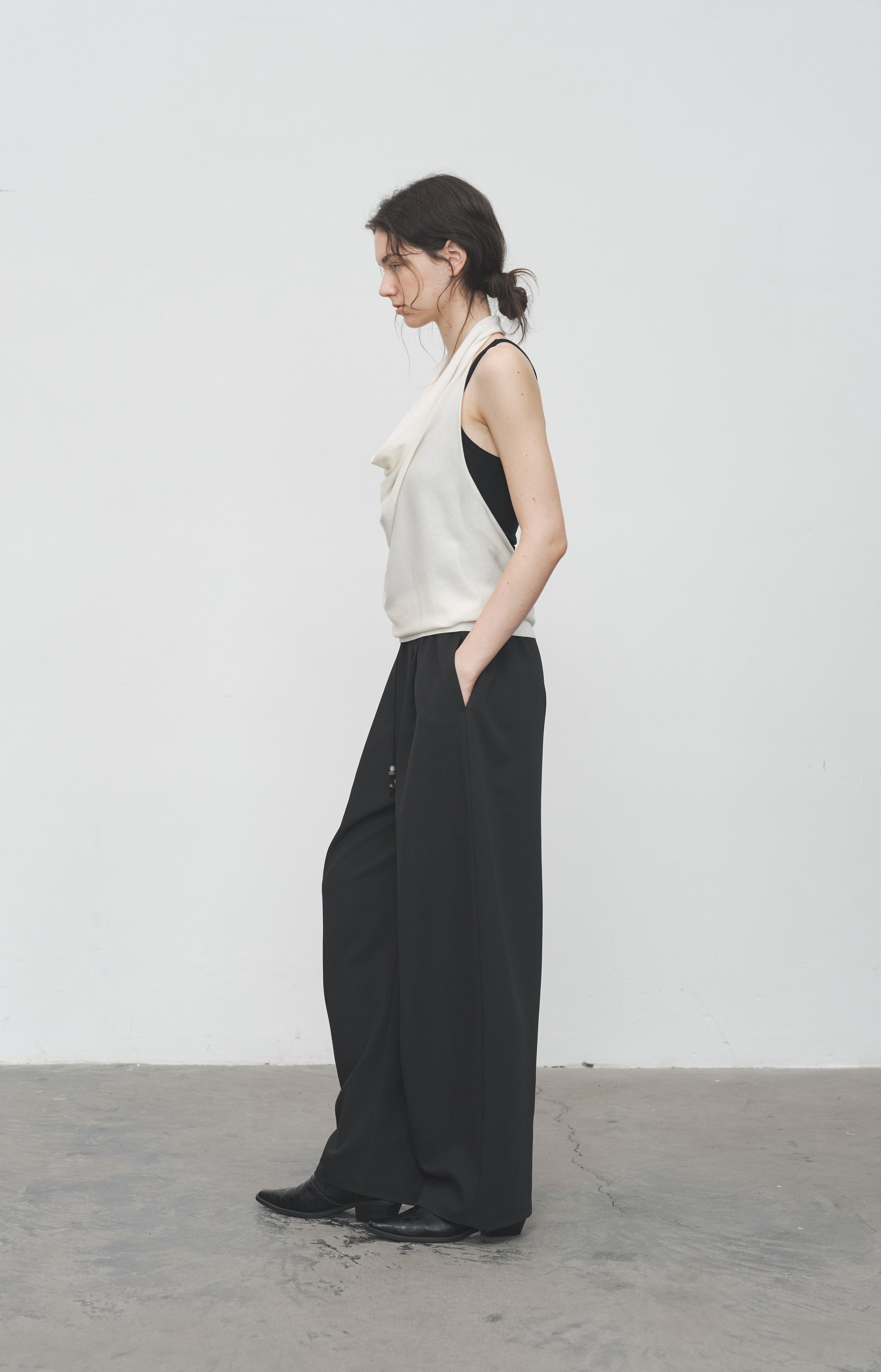 LOOSE DRAPE WIDE SLACKS
