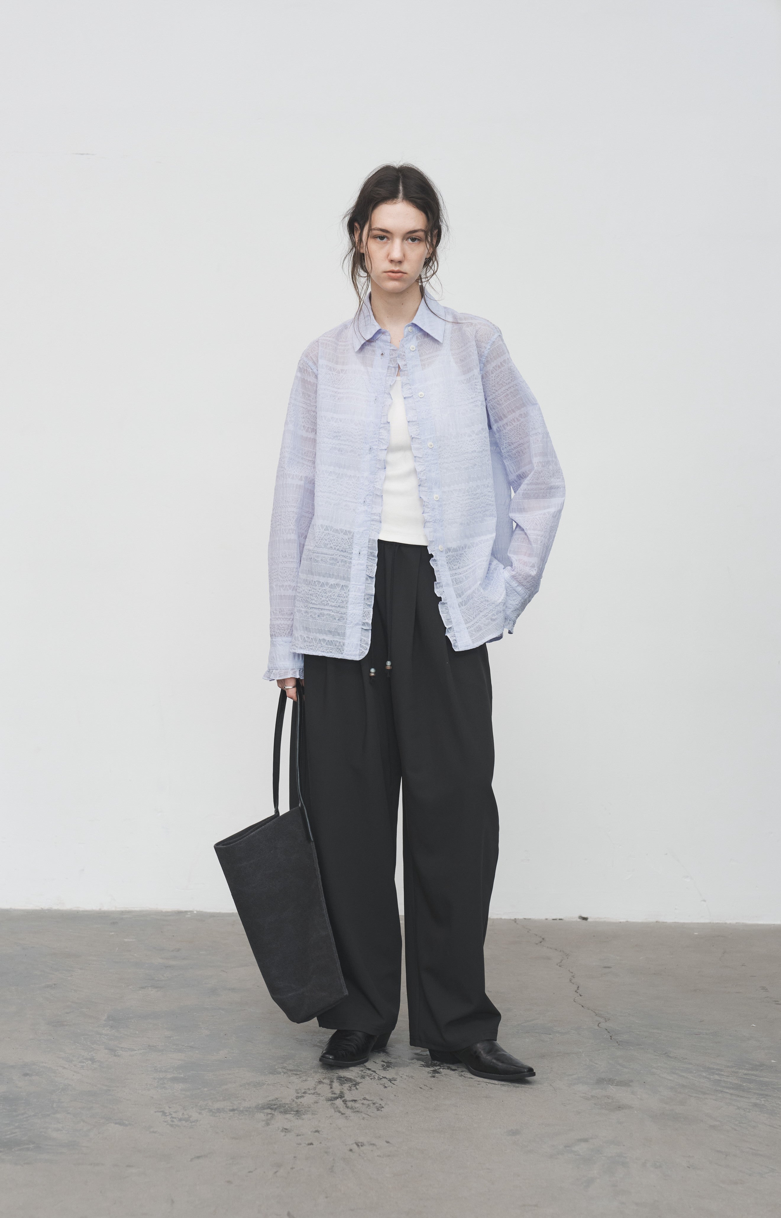 LOOSE DRAPE WIDE SLACKS