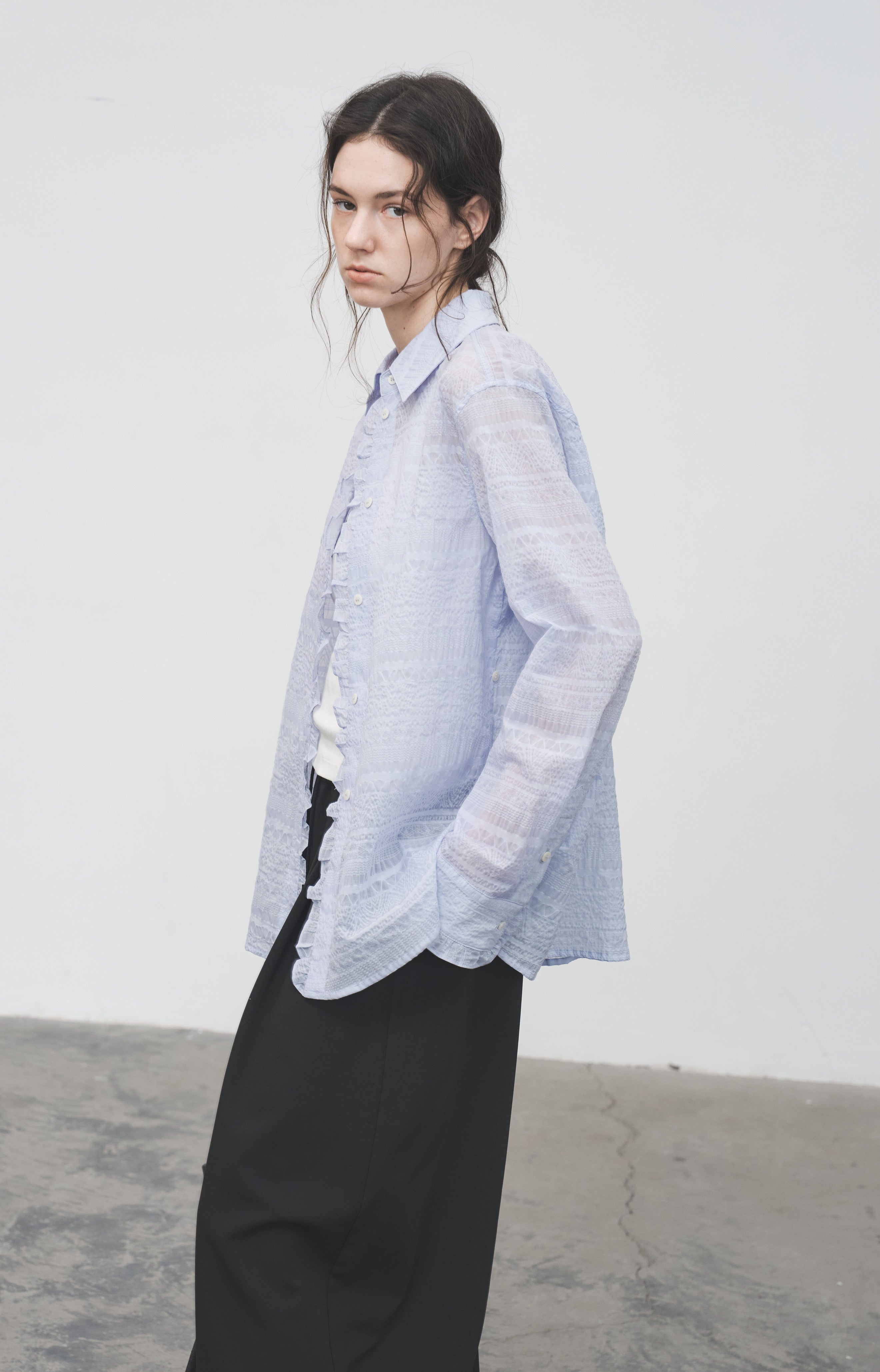 LOOSE DRAPE WIDE SLACKS