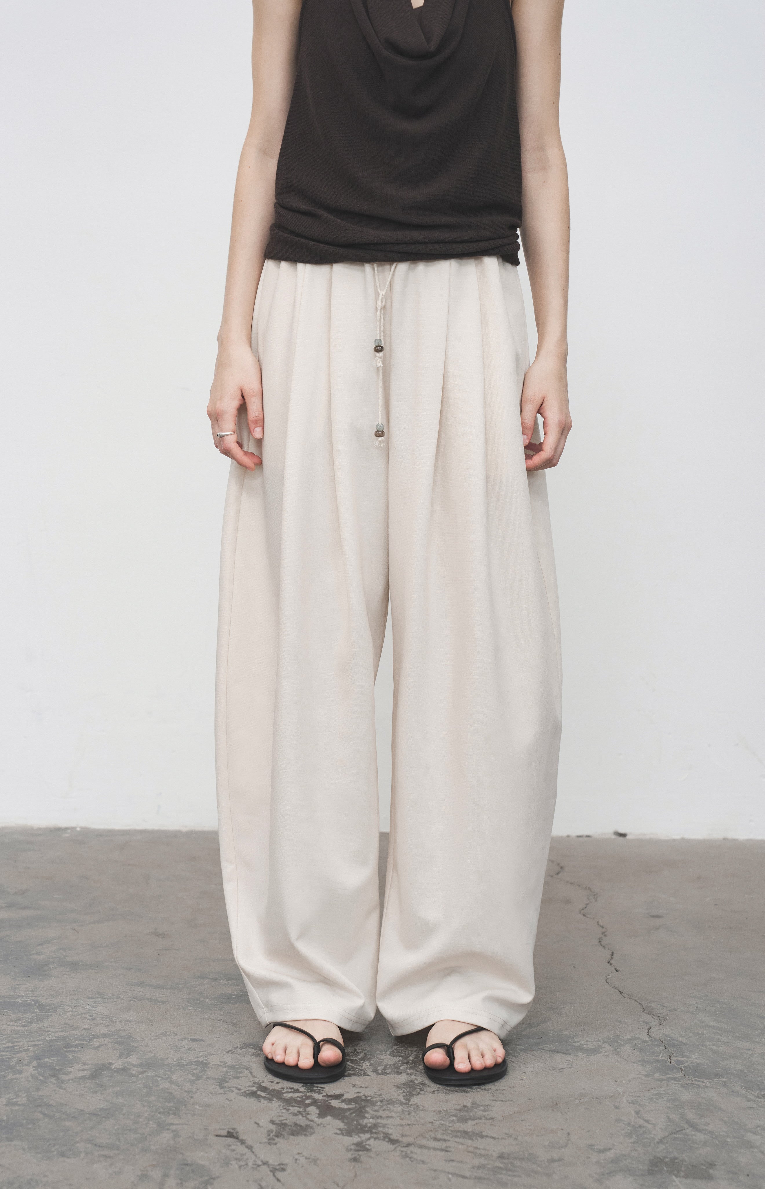 LOOSE DRAPE WIDE SLACKS