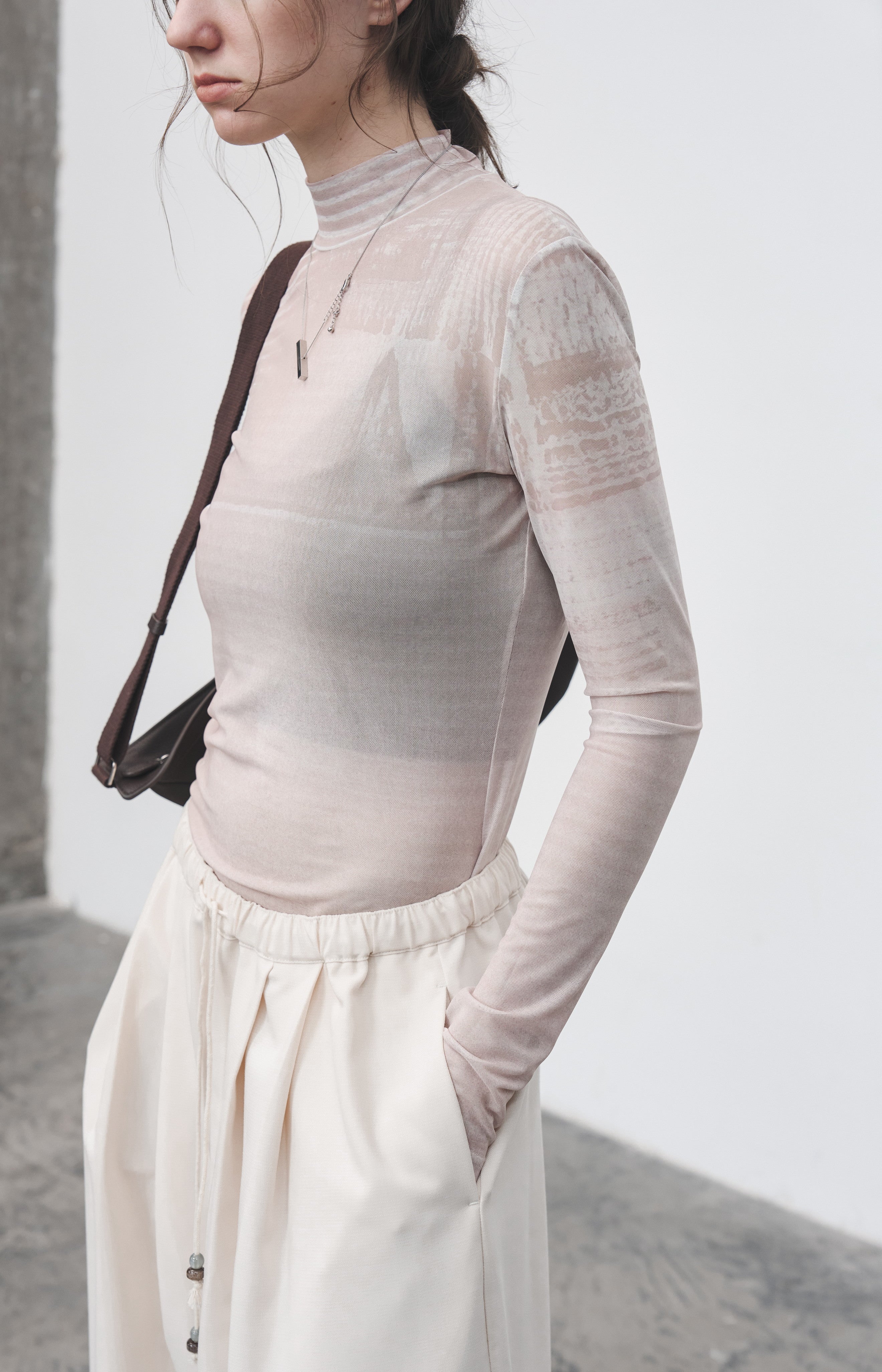 RUBBING ART SHEER TOP / ラビングアートシアートップ