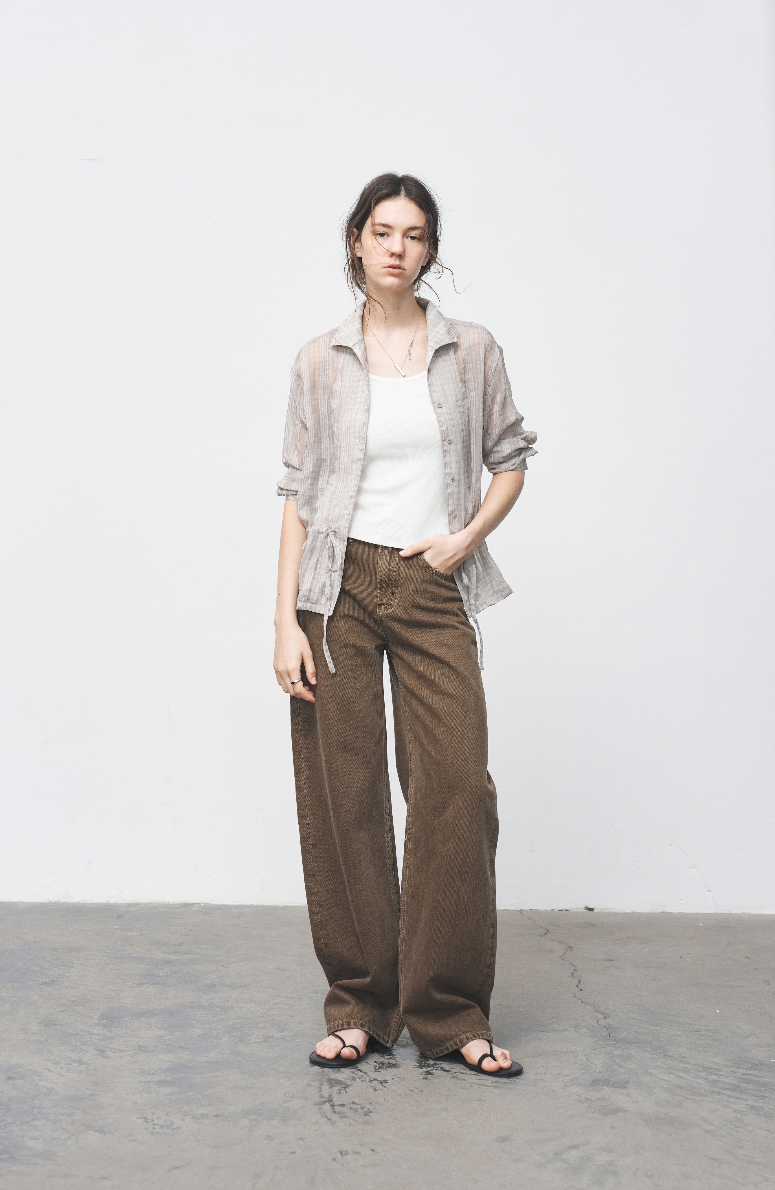 FADED BASIC STRAIGHT JEANS / フェードベーシックストレートジーンズ