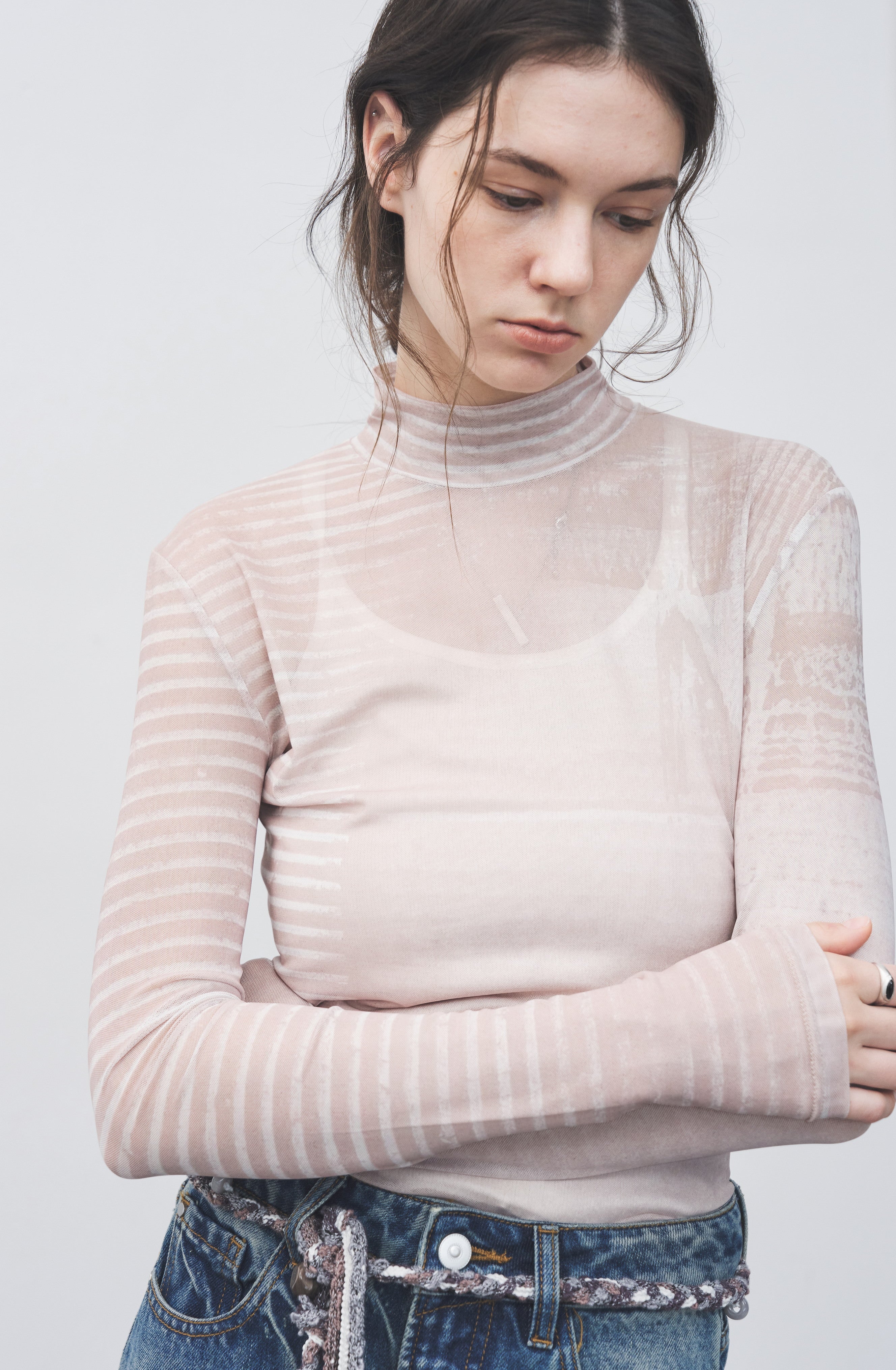 RUBBING ART SHEER TOP / ラビングアートシアートップ