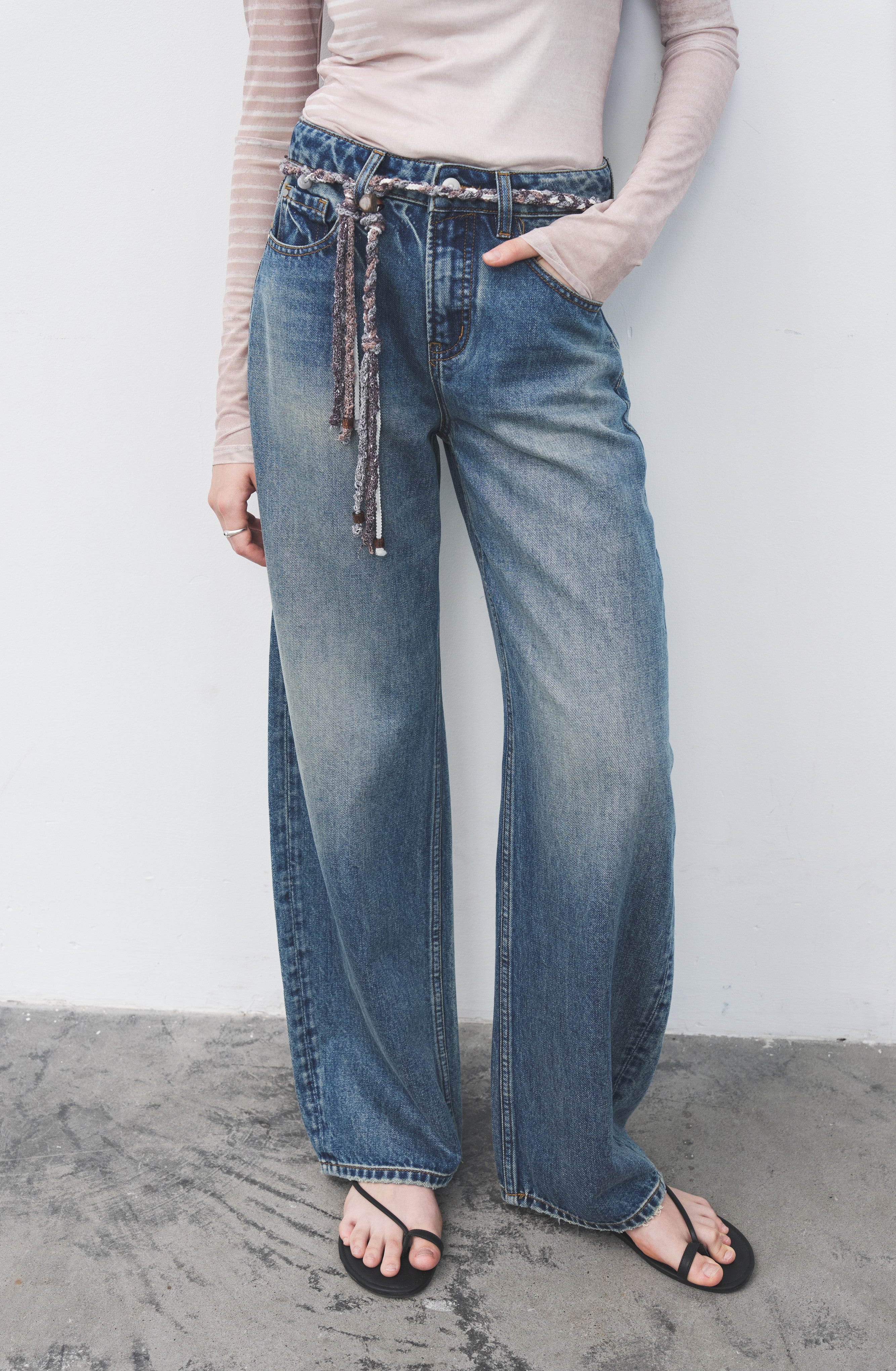 COLOR MIX ROPE BELT