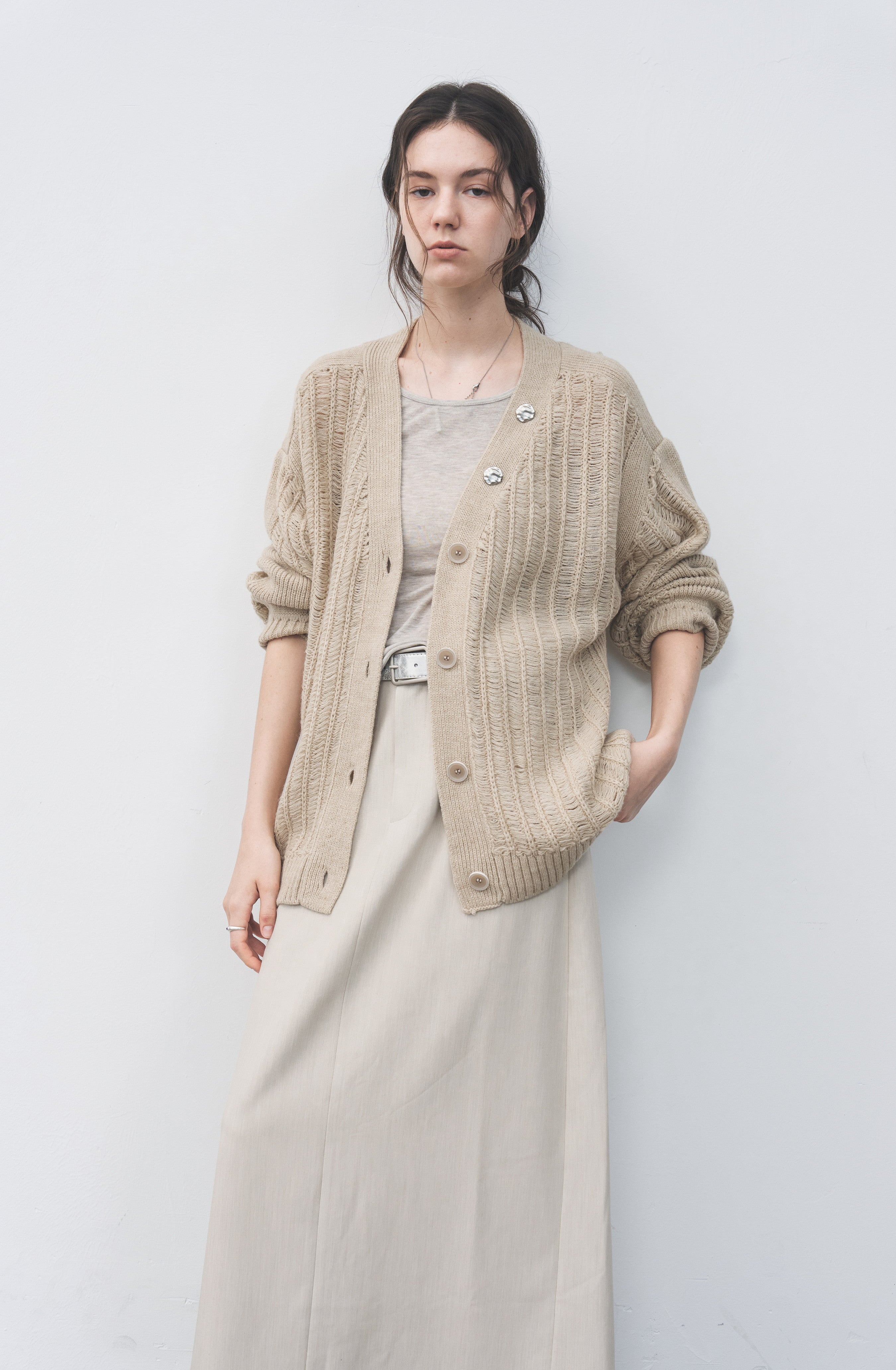 BACK SLIT FLAT SKIRT / バックスリットフラットスカート