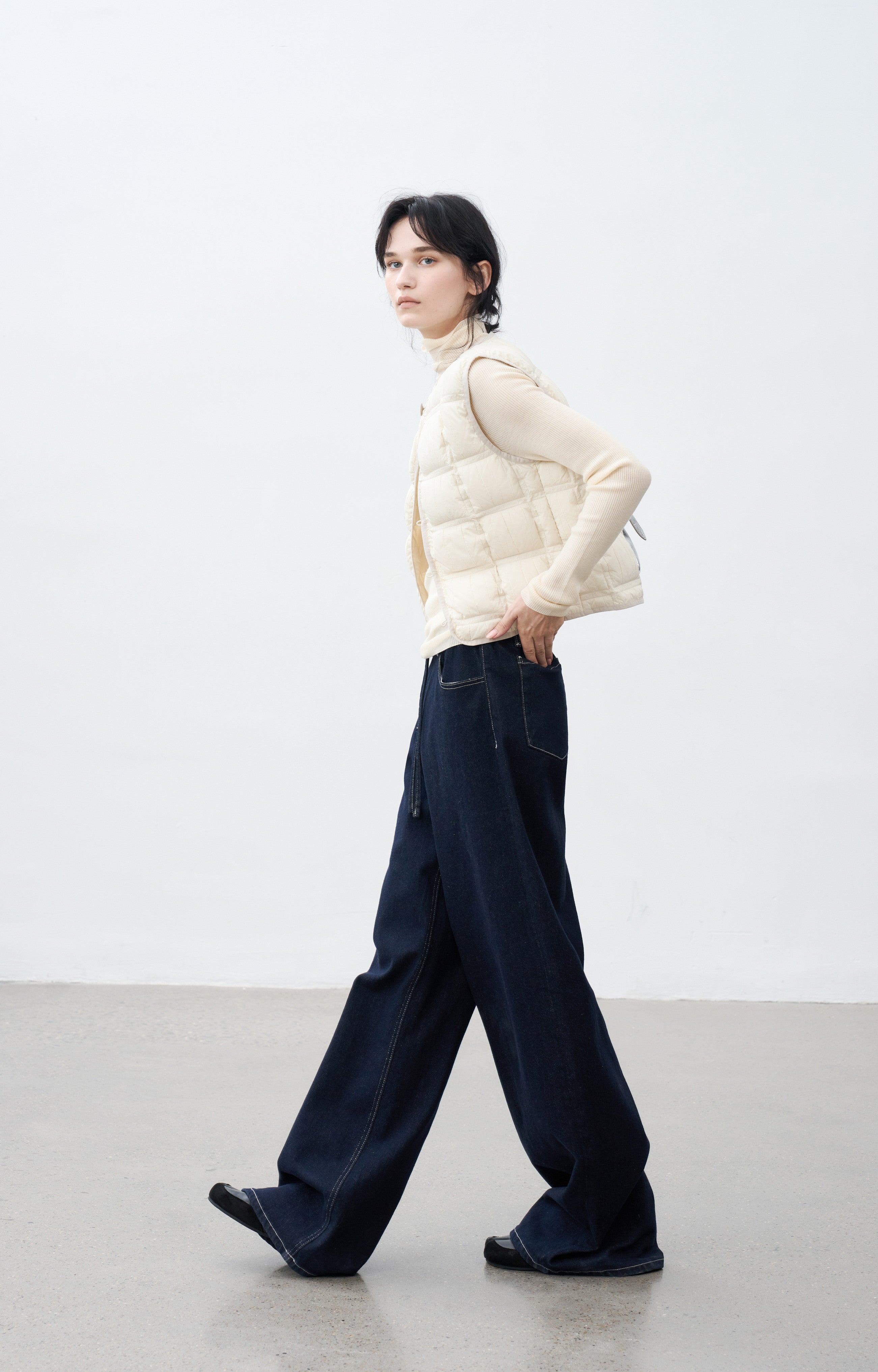 WRINKLE BLOCK DOWN VEST / リンクルブロックダウンベスト