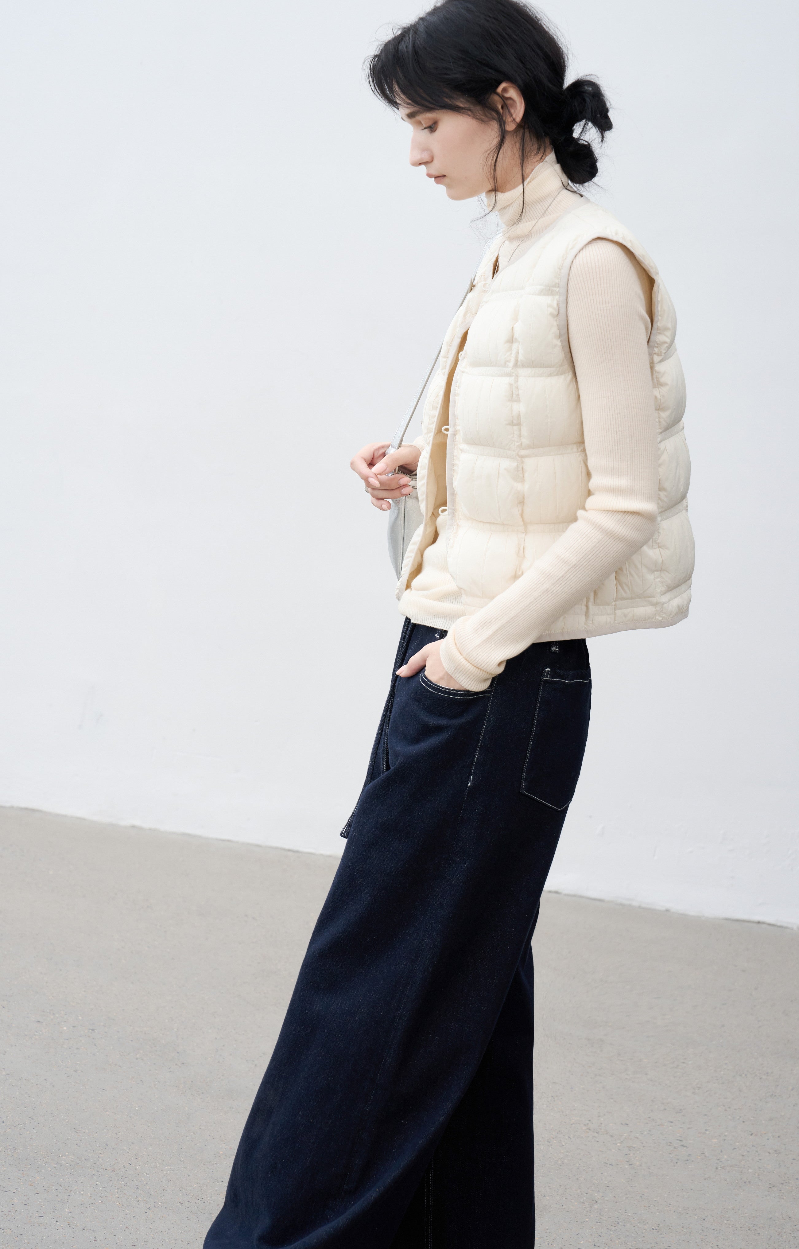 WRINKLE BLOCK DOWN VEST / リンクルブロックダウンベスト