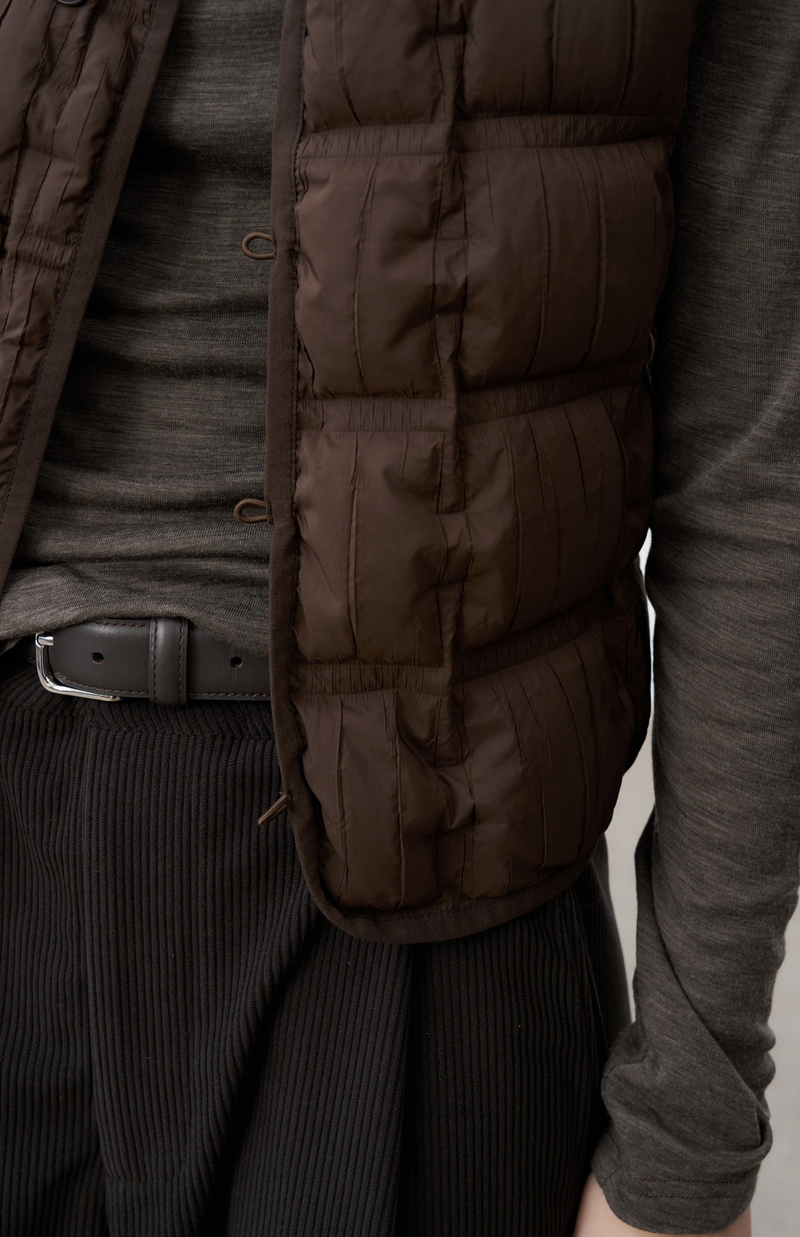 WRINKLE BLOCK DOWN VEST / リンクルブロックダウンベスト