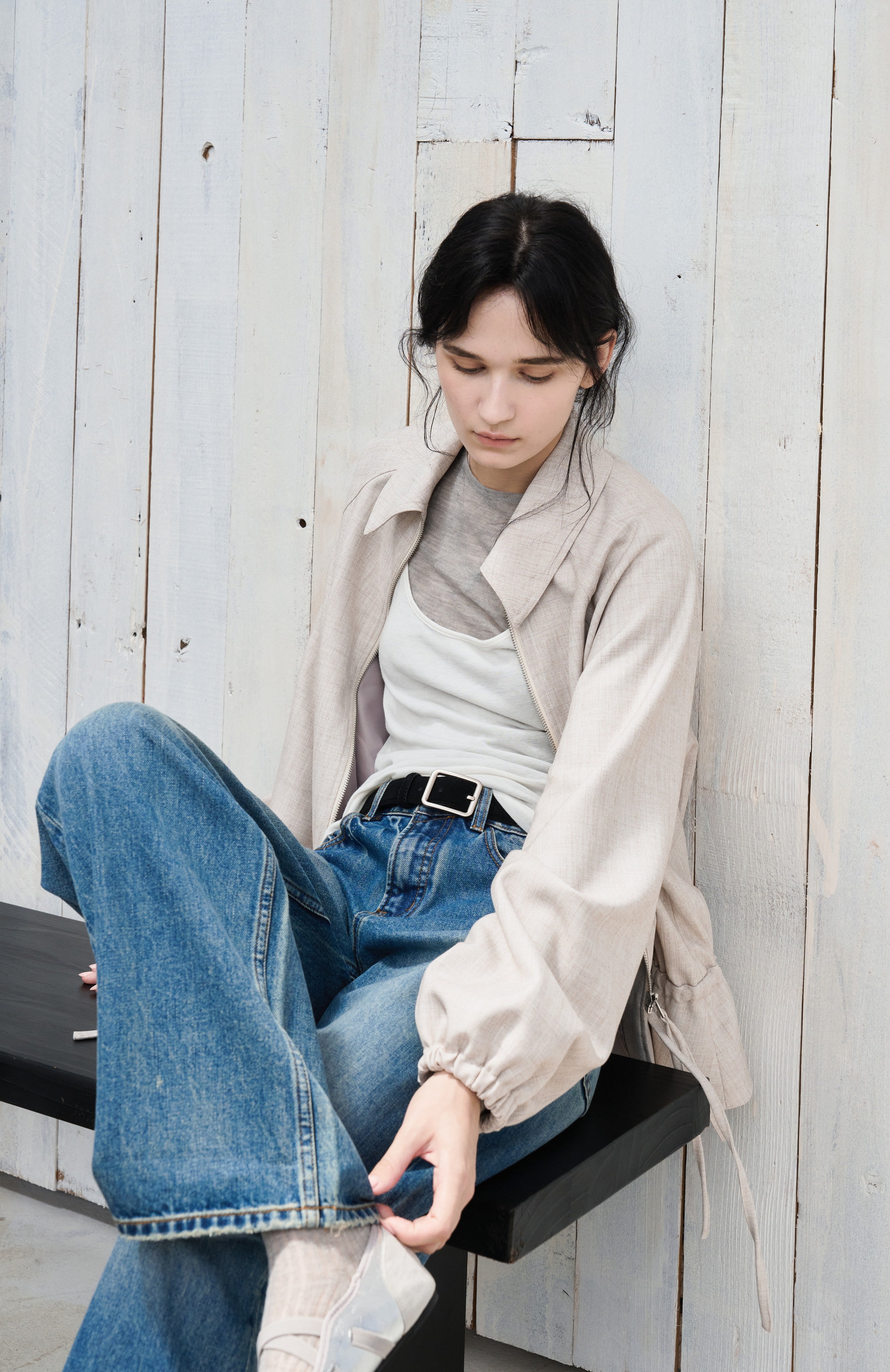 STRING MARK FLARE JACKET / ストリングマークフレアジャケット