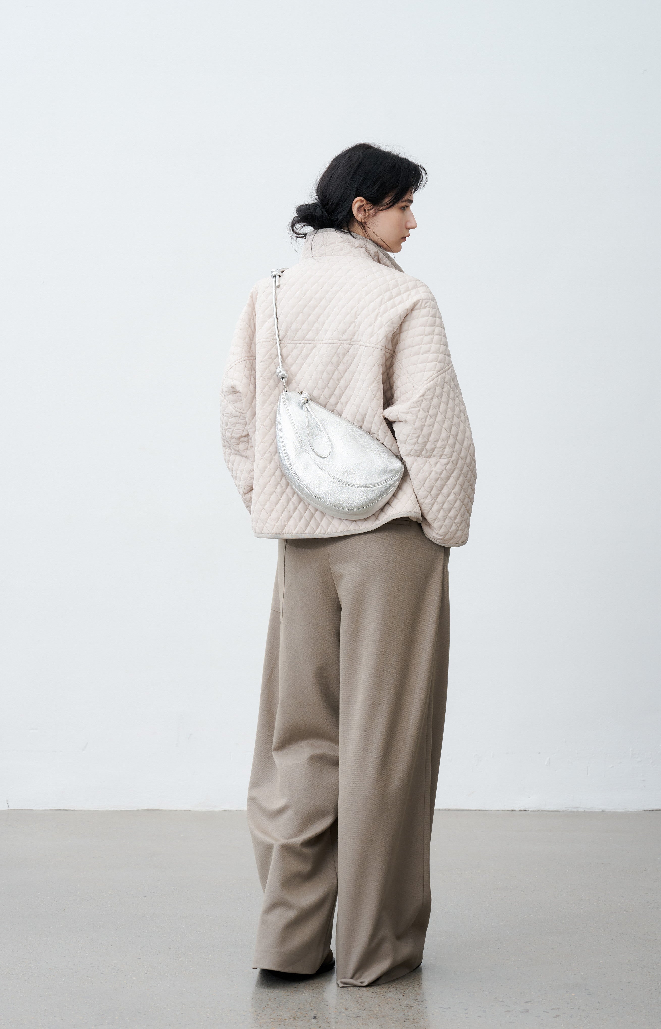 EDGE LAPEL QUILTED JACKET