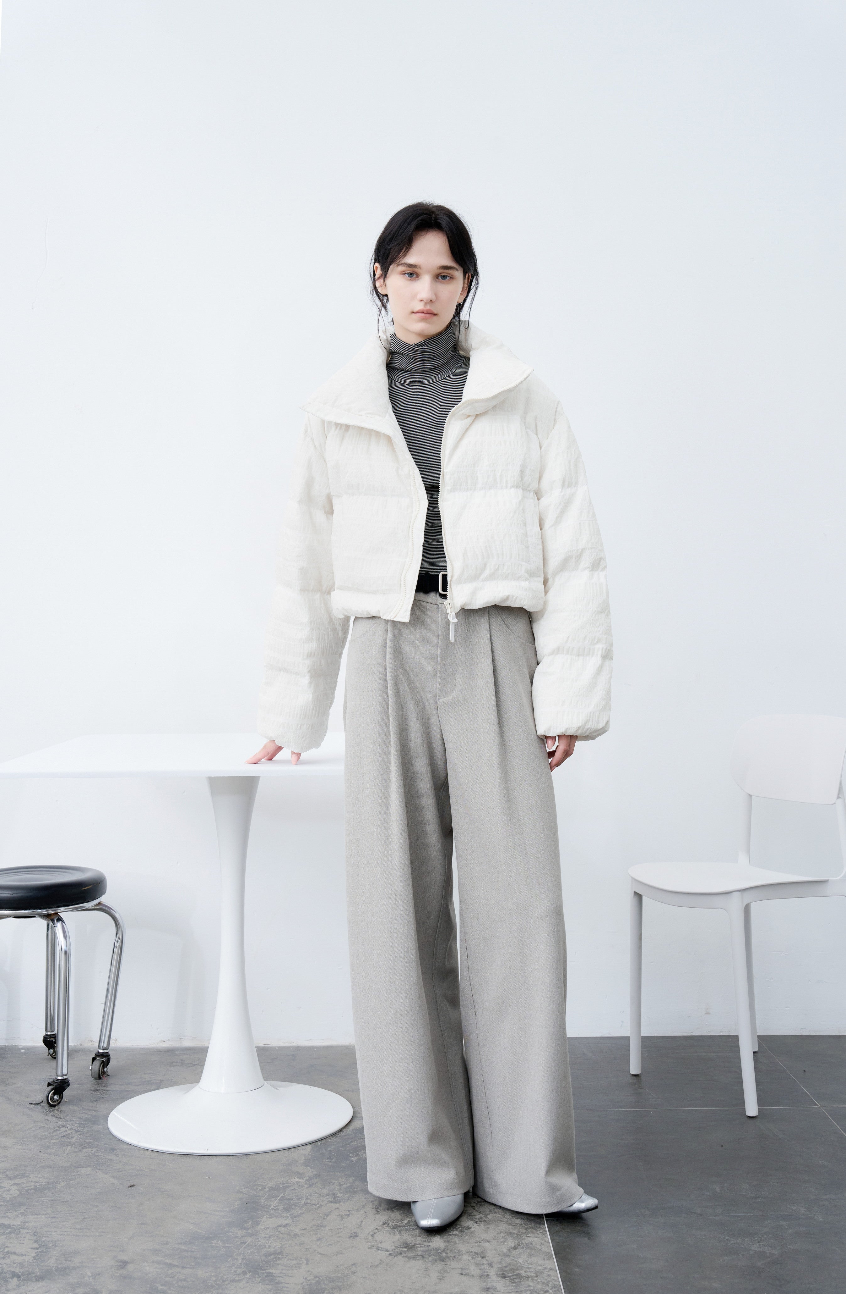 SNOW PATTERN WHITE DOWN