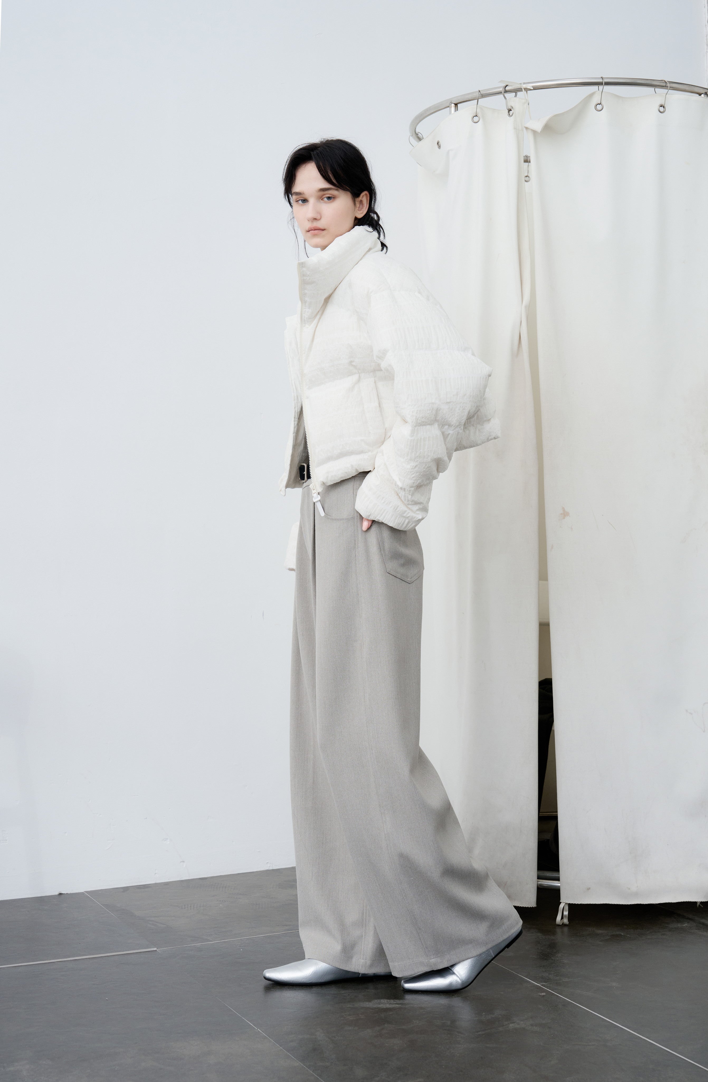 SNOW PATTERN WHITE DOWN
