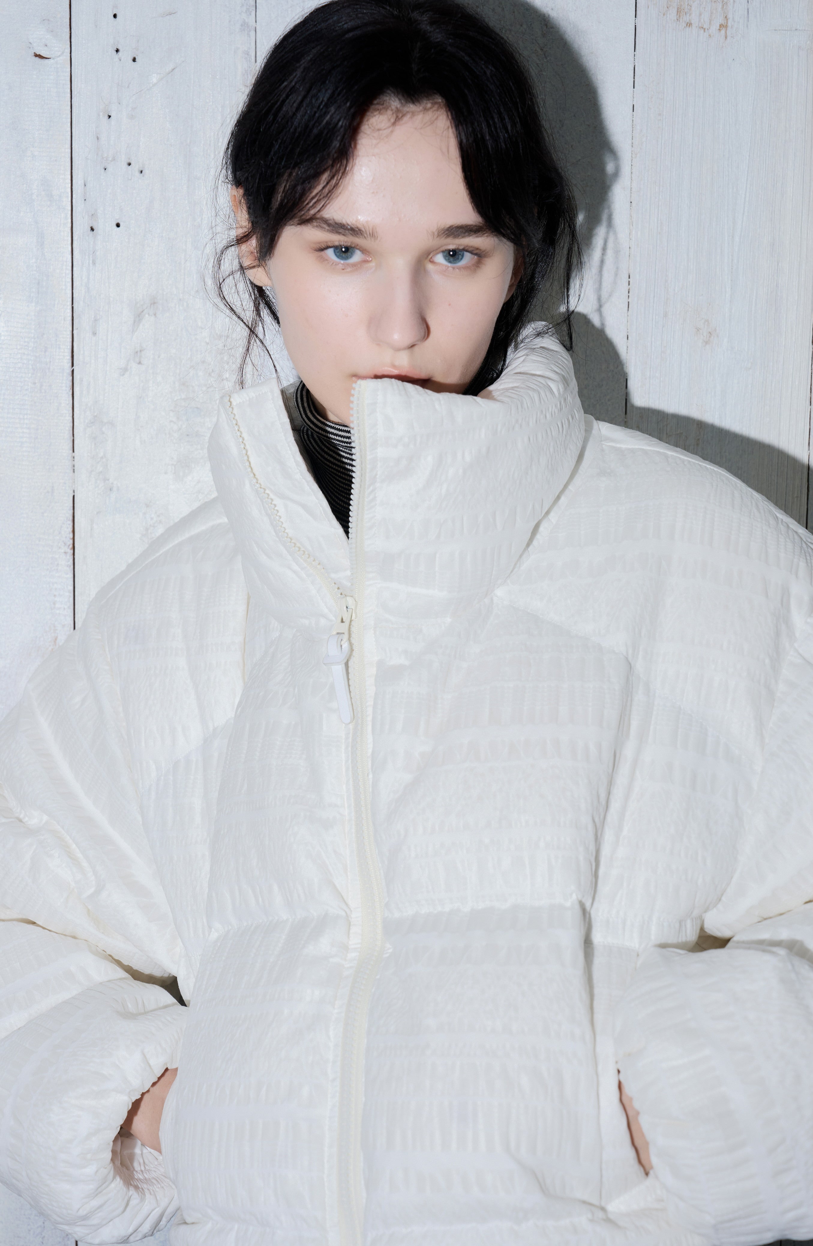 SNOW PATTERN WHITE DOWN