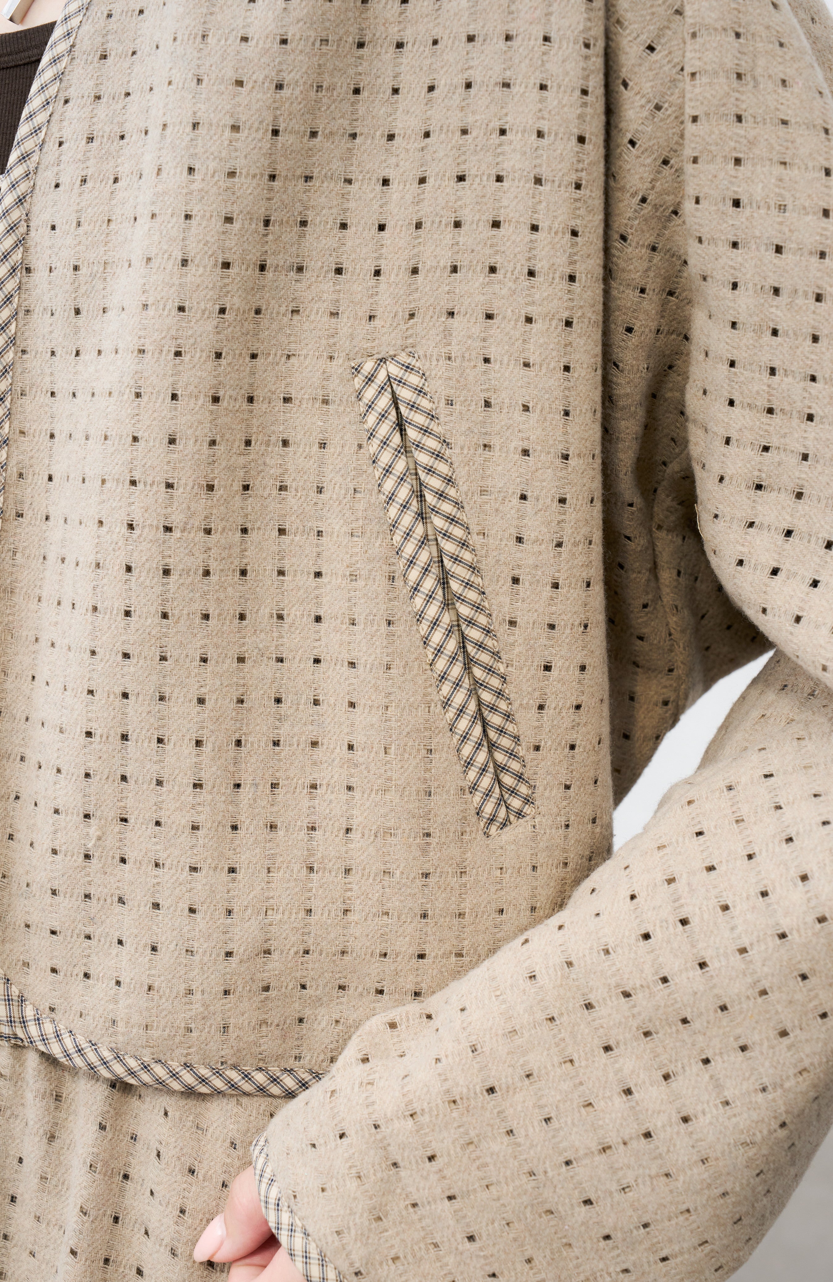 SQUARE MESH SOFT JACKET