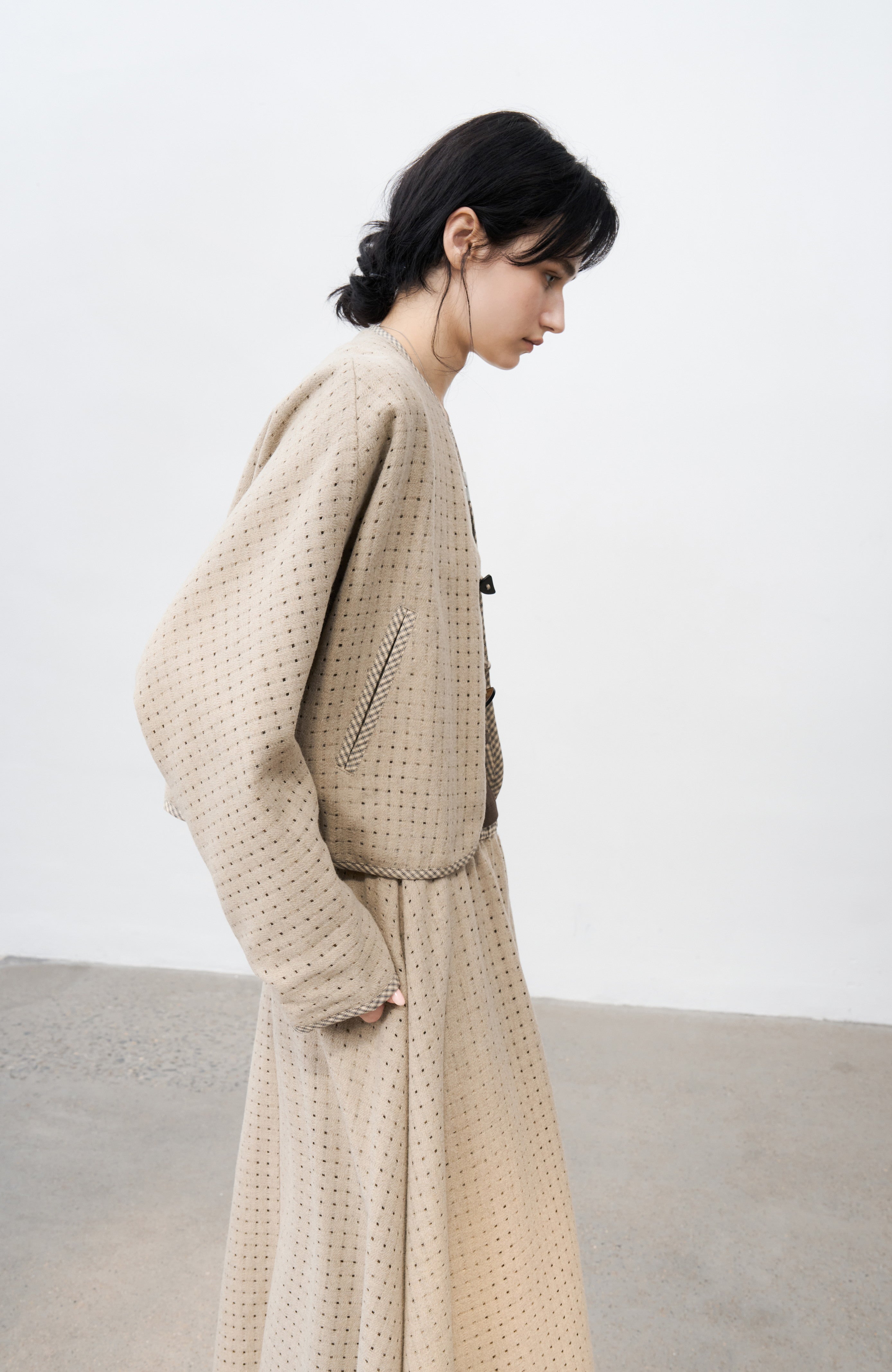 SQUARE MESH SOFT JACKET