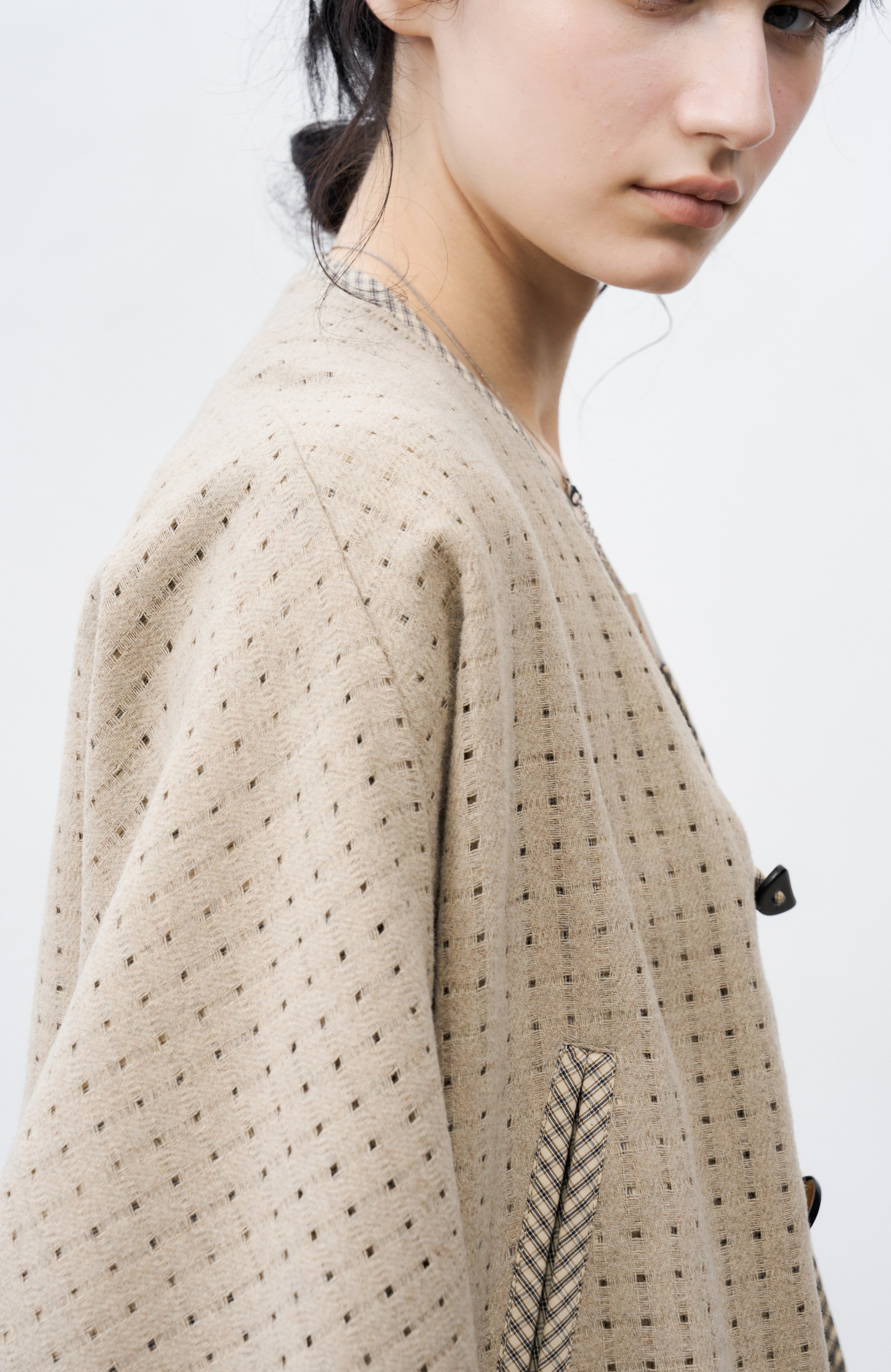 SQUARE MESH SOFT JACKET