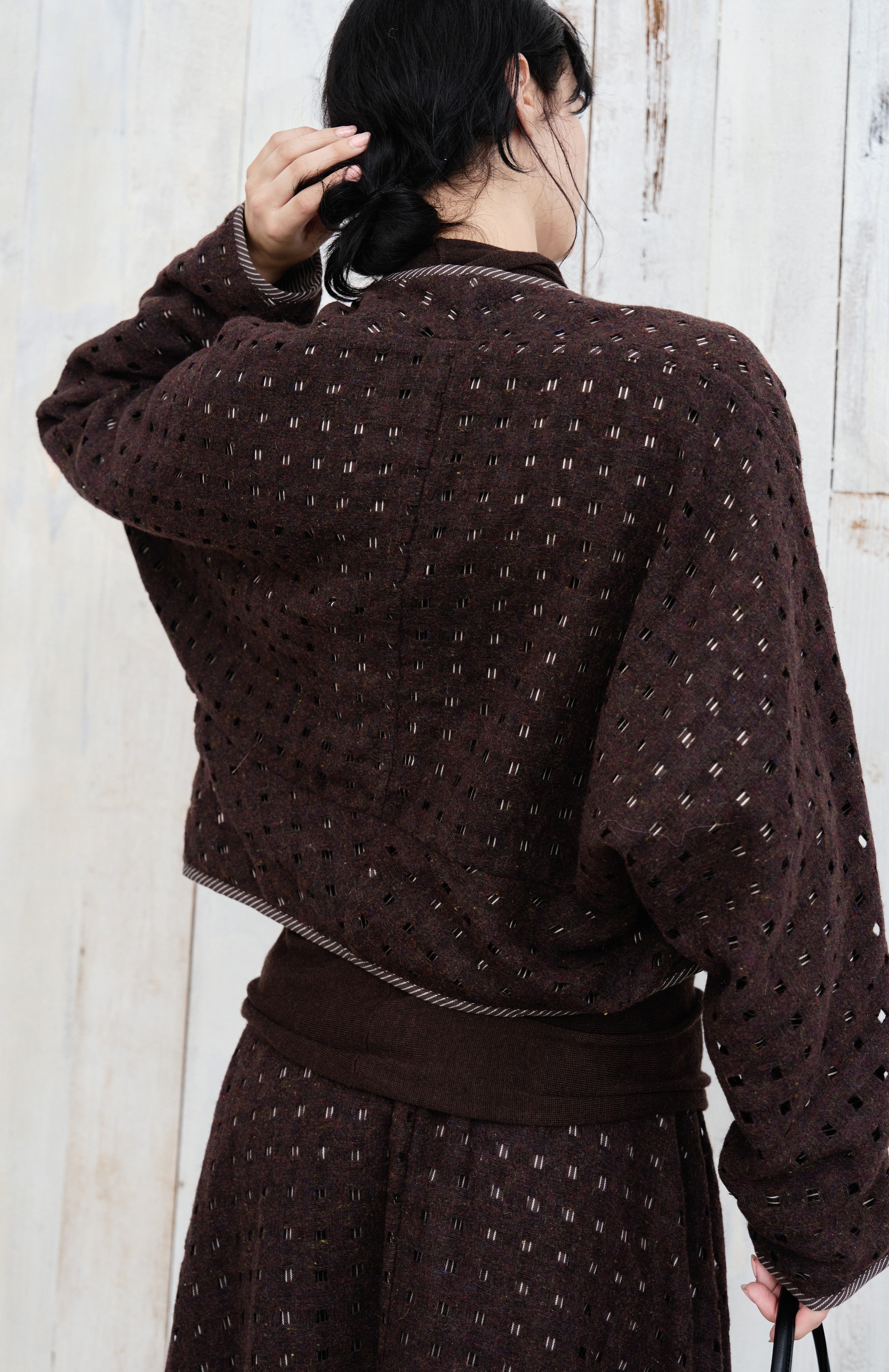 SQUARE MESH SOFT JACKET