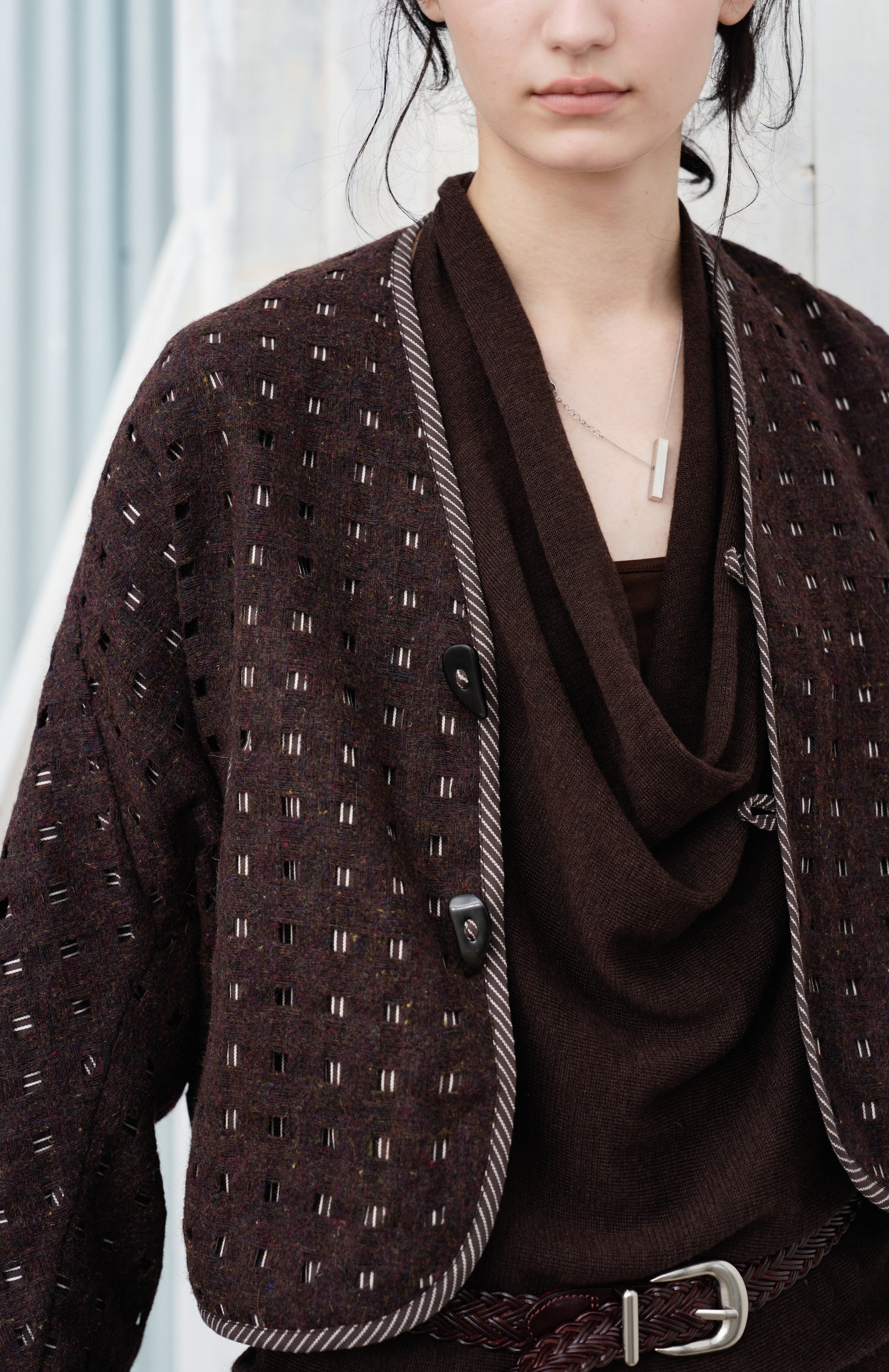 SQUARE MESH SOFT JACKET