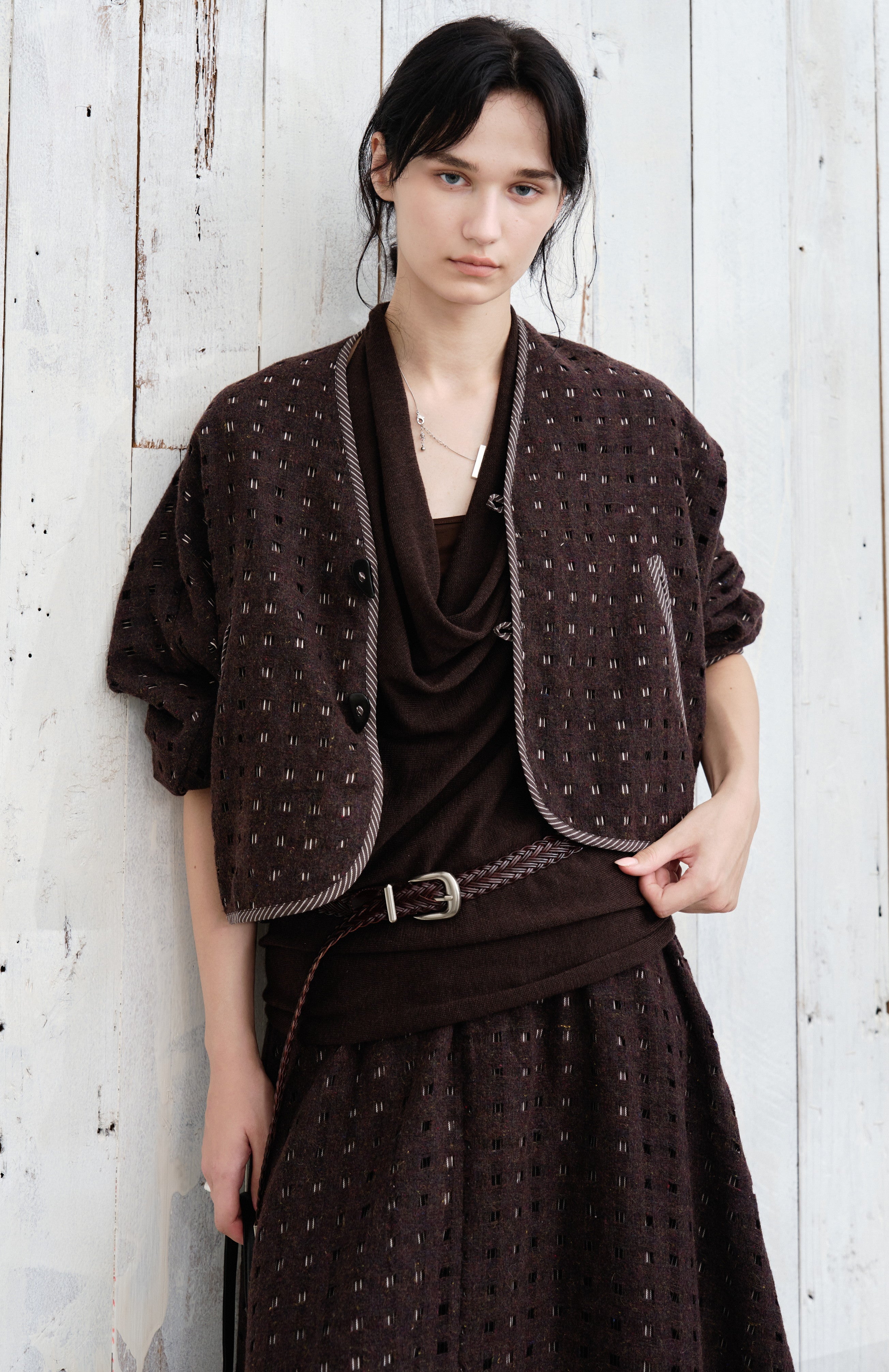 SQUARE MESH SOFT JACKET