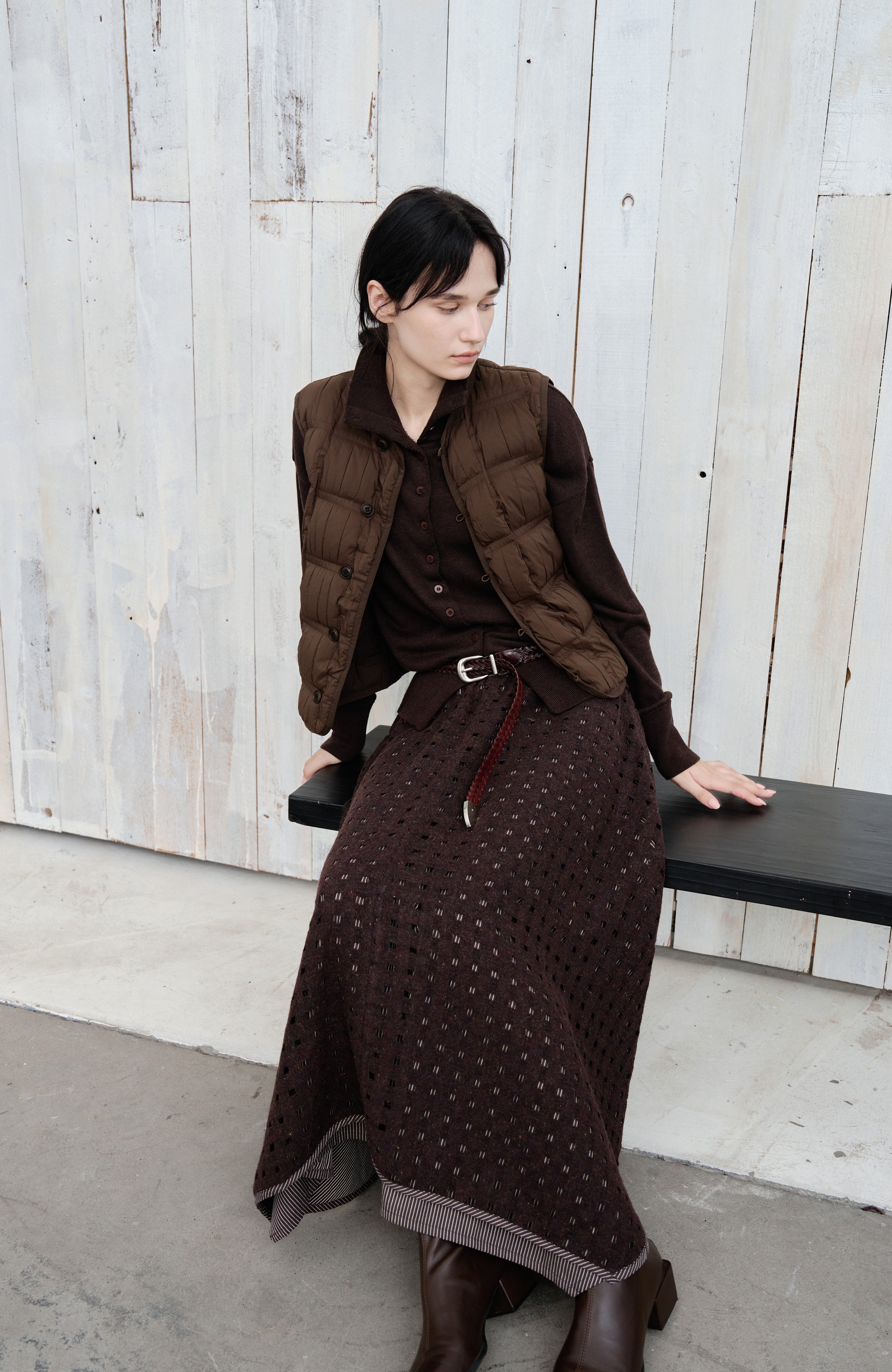 WRINKLE BLOCK DOWN VEST / リンクルブロックダウンベスト