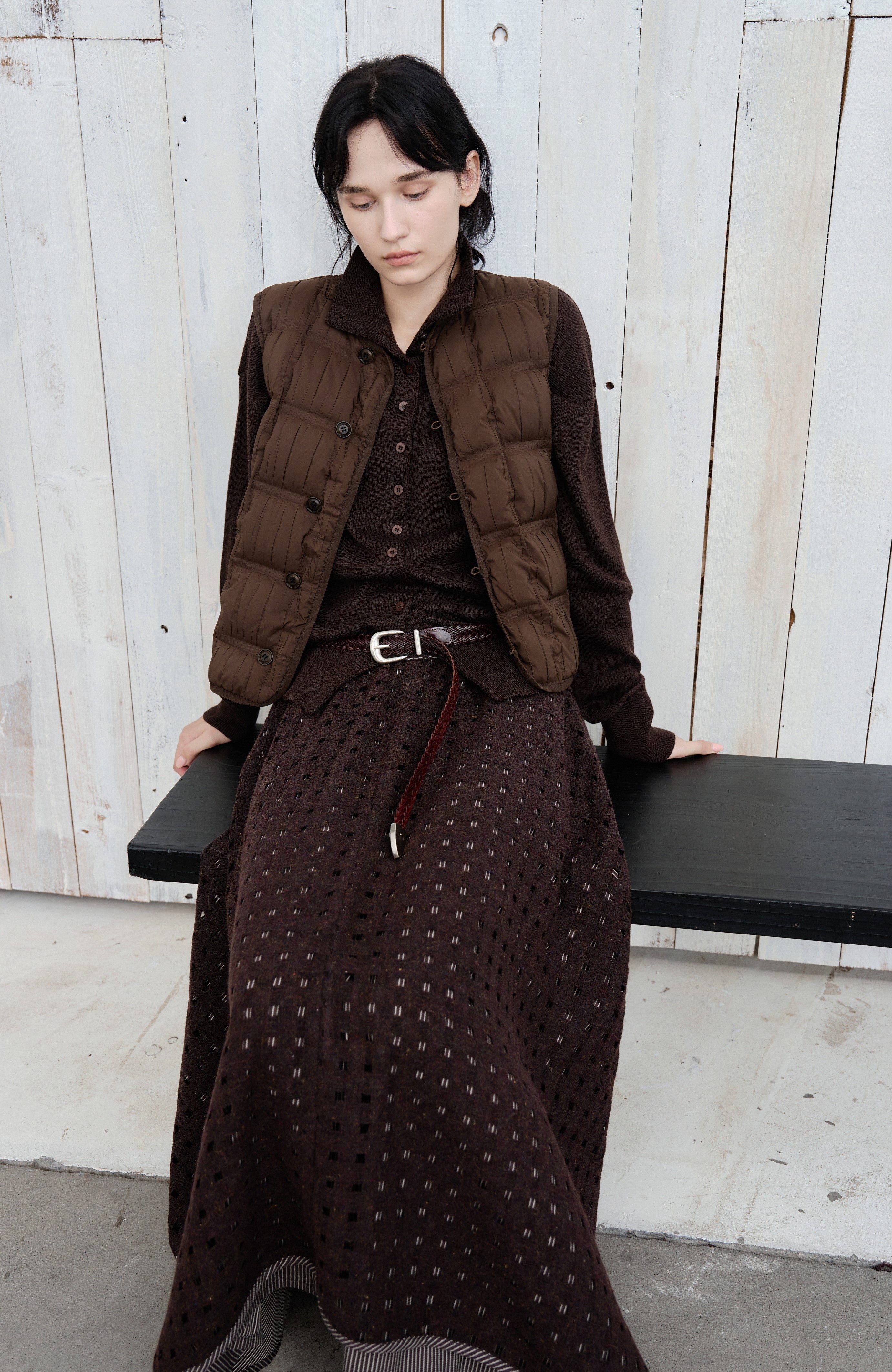 WRINKLE BLOCK DOWN VEST / リンクルブロックダウンベスト
