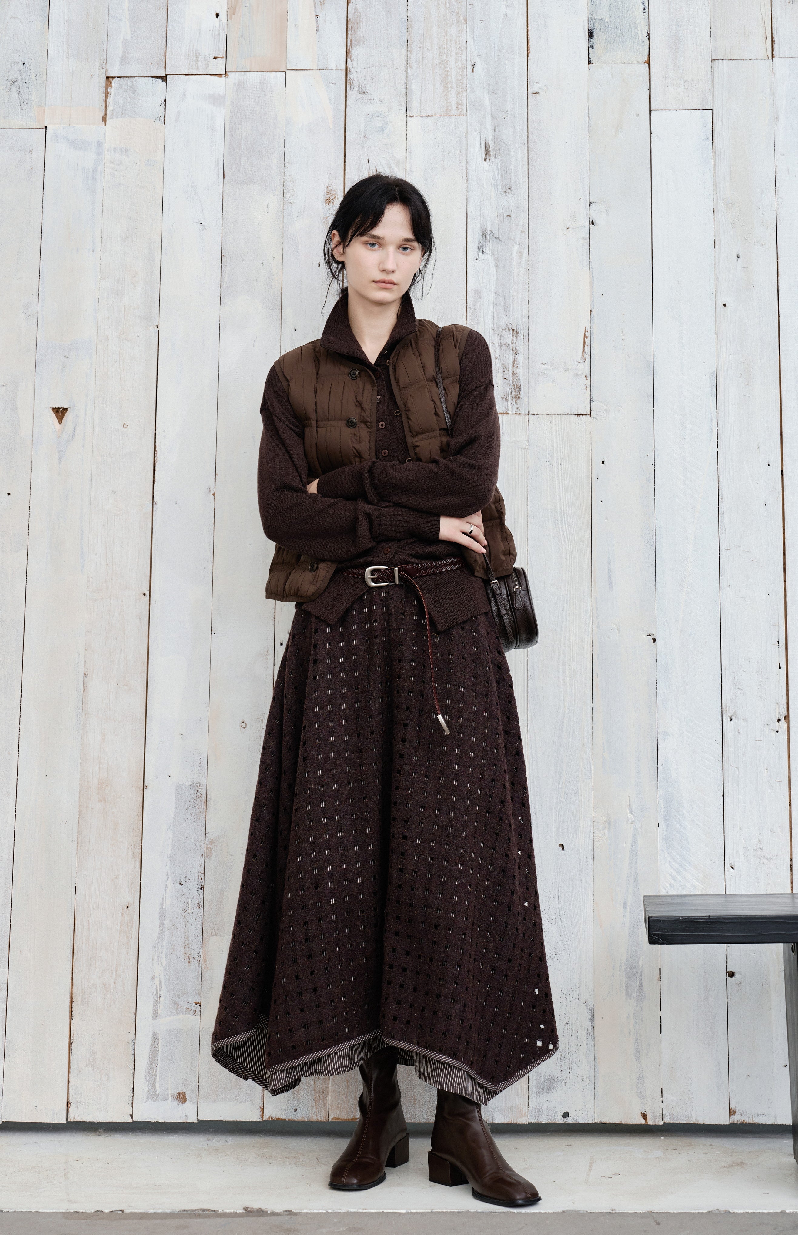 WRINKLE BLOCK DOWN VEST / リンクルブロックダウンベスト