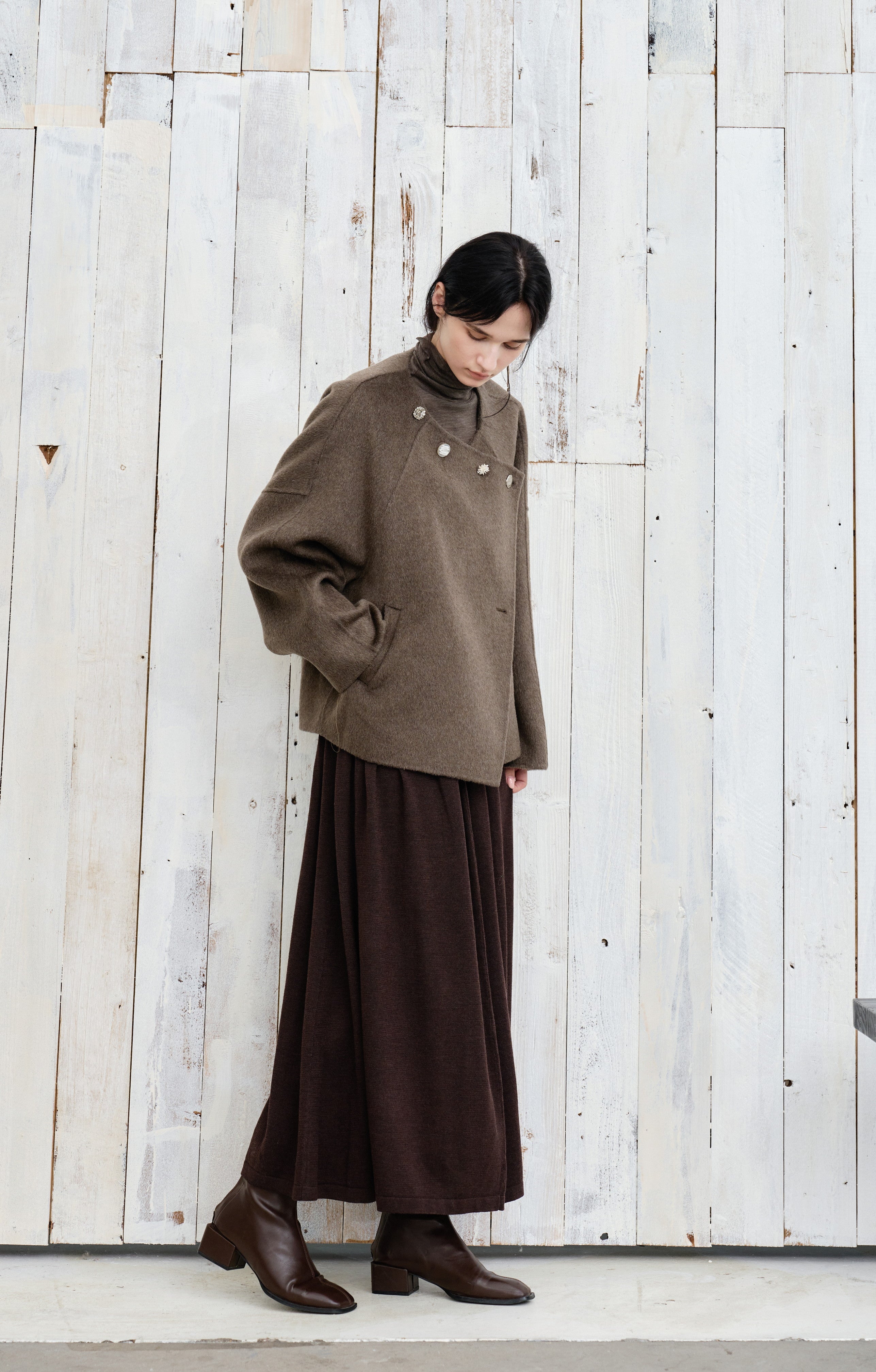 ASSORTED BUTTON WOOL COAT / アソーテッドボタンウールコート