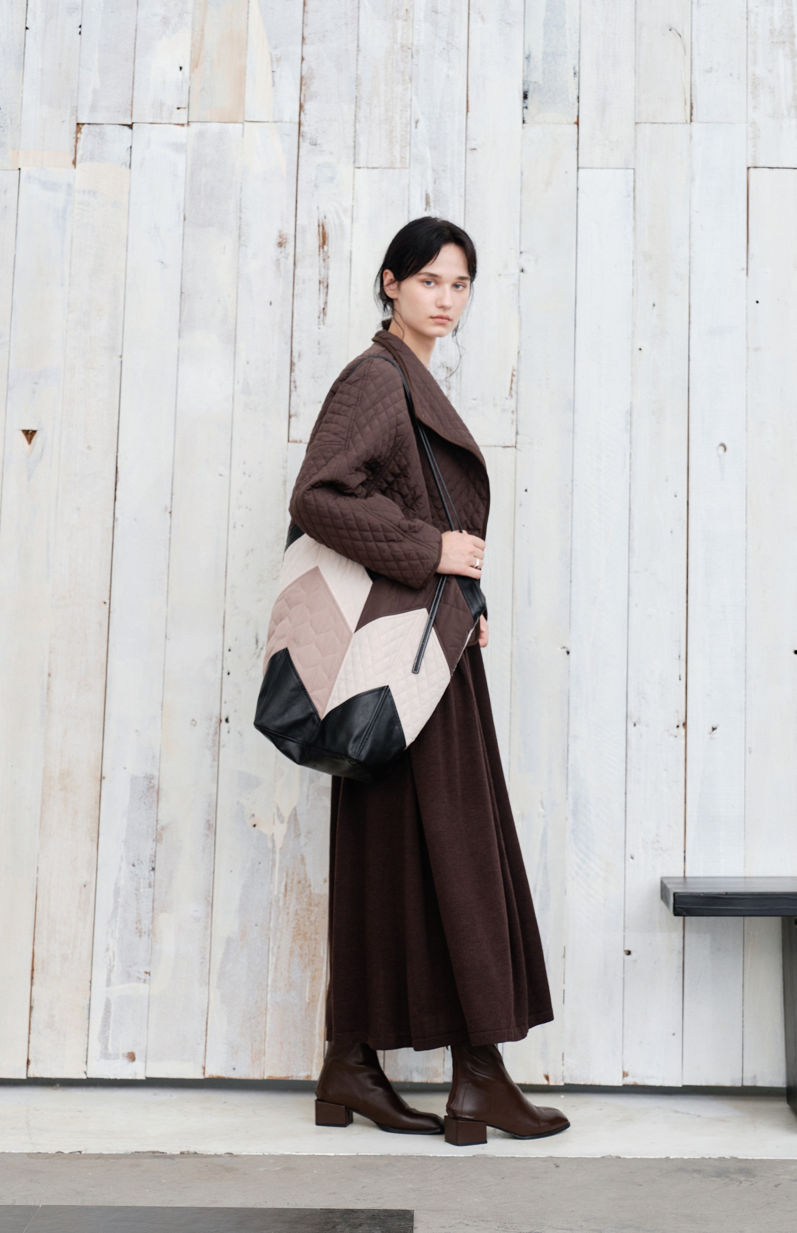 PATCHWORK COLOR QUILTED BAG