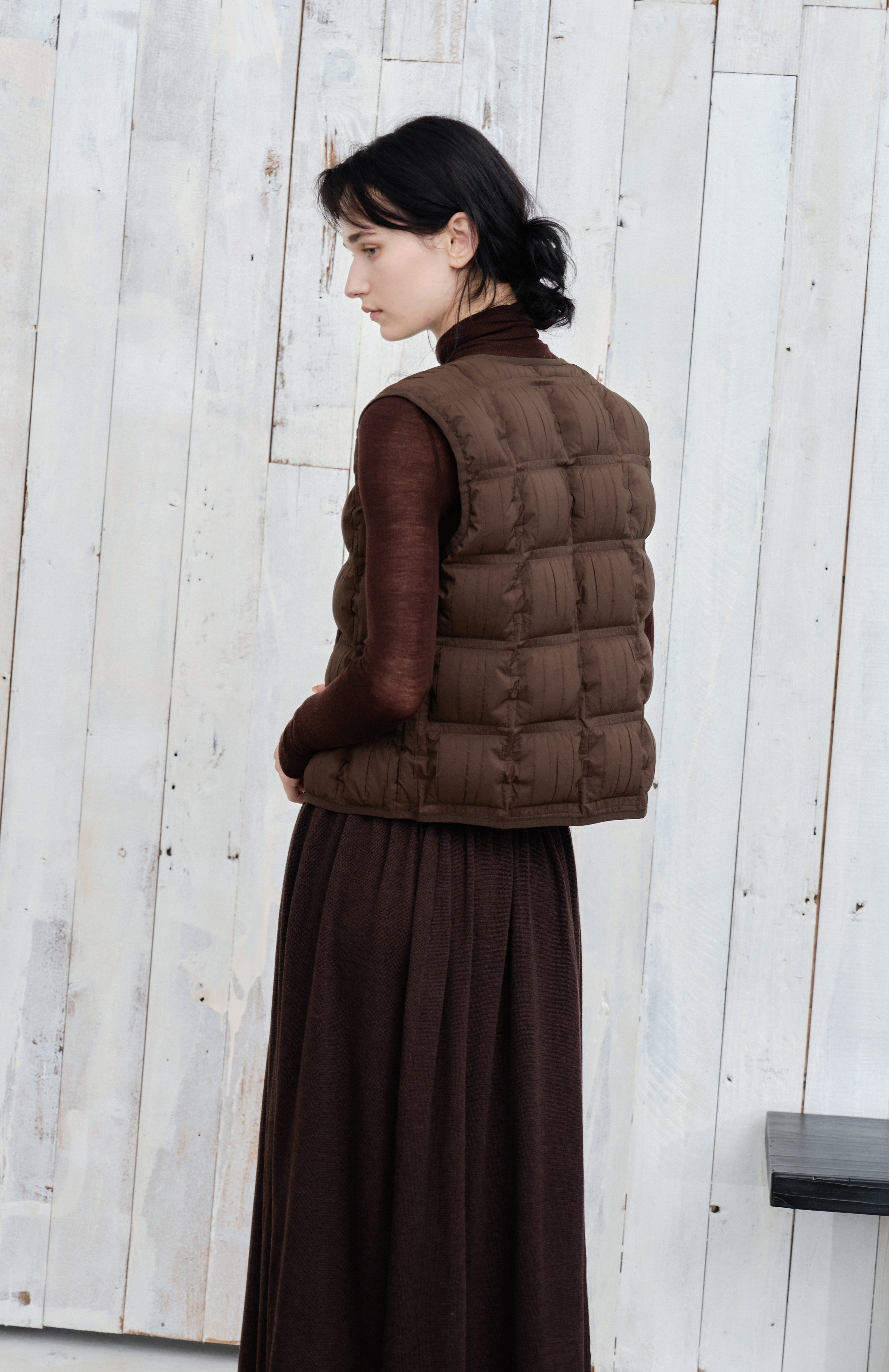 WRINKLE BLOCK DOWN VEST / リンクルブロックダウンベスト