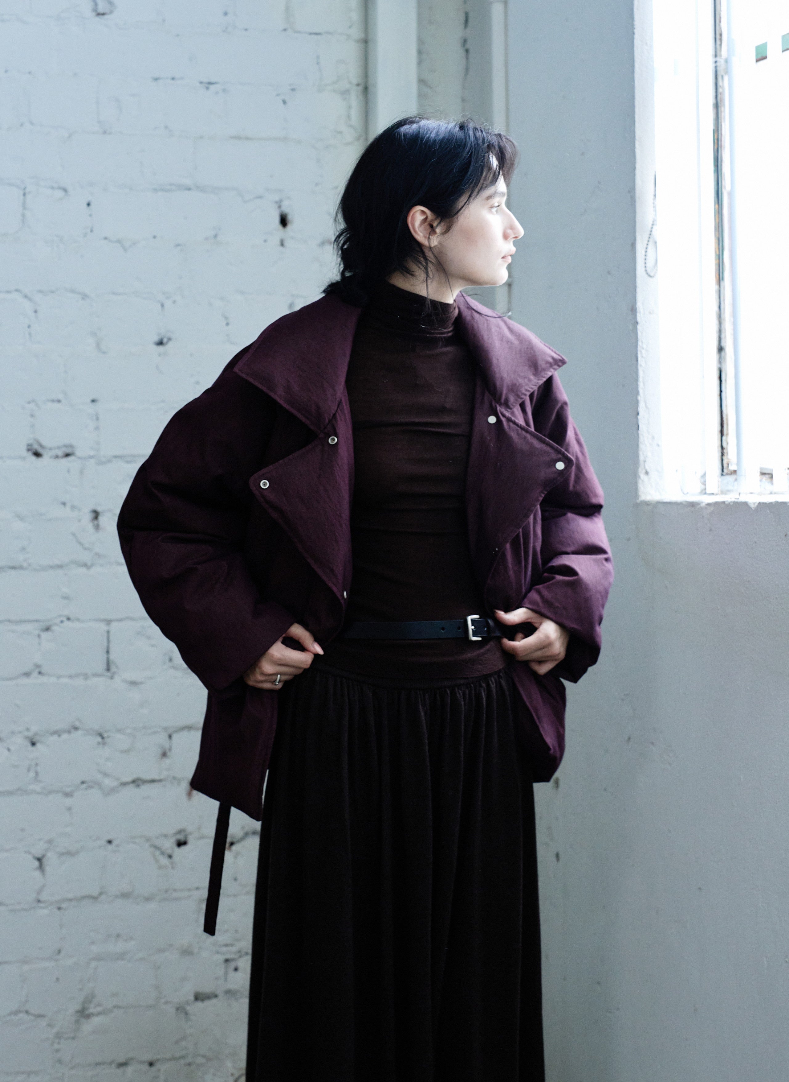 EDGE COLOR LAPEL DOWN / 엣지 컬러 라펠 다운