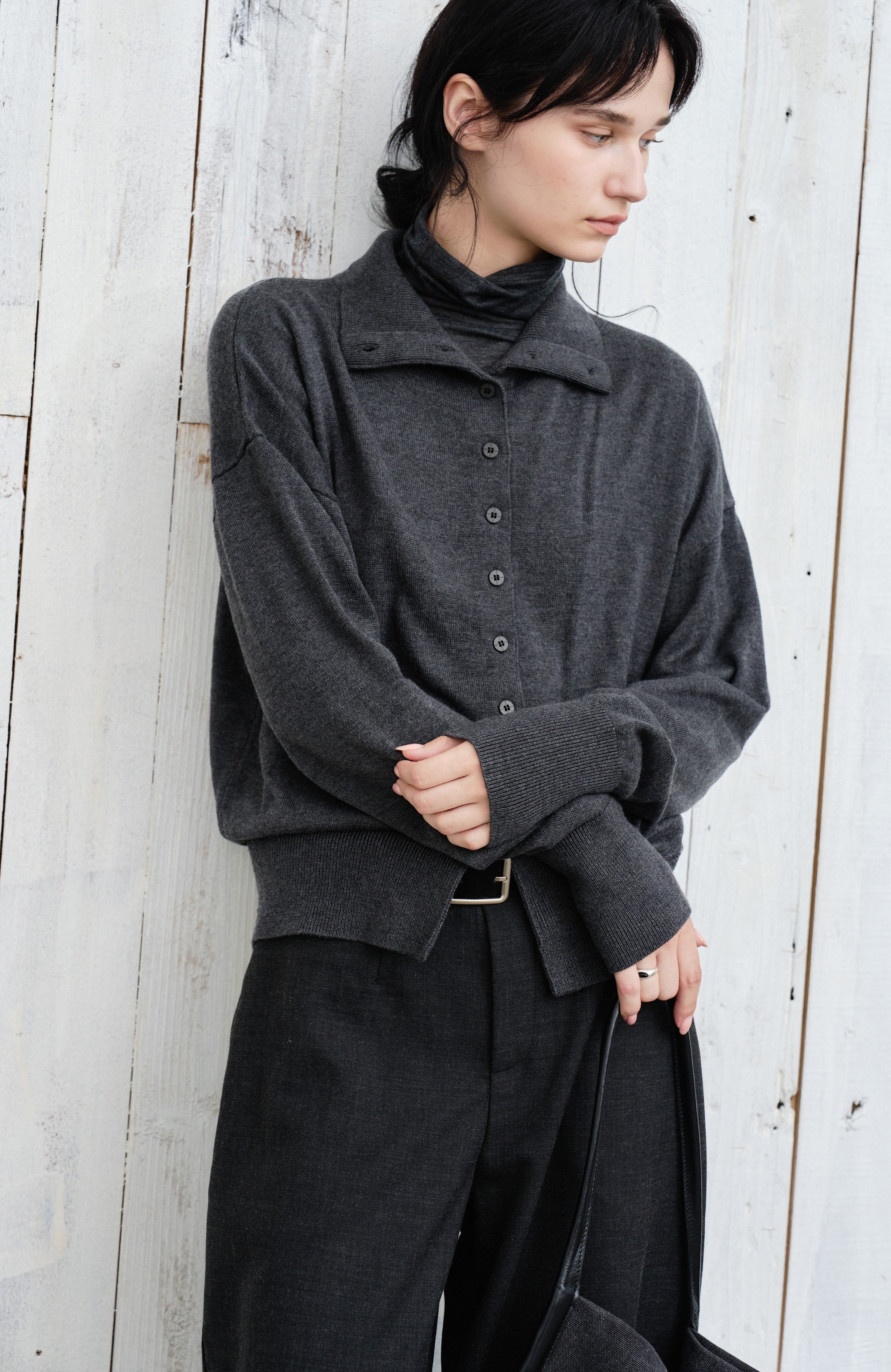 SOFT FIT TURTLE CARDIGAN / ソフトフィットタートルカーディガン