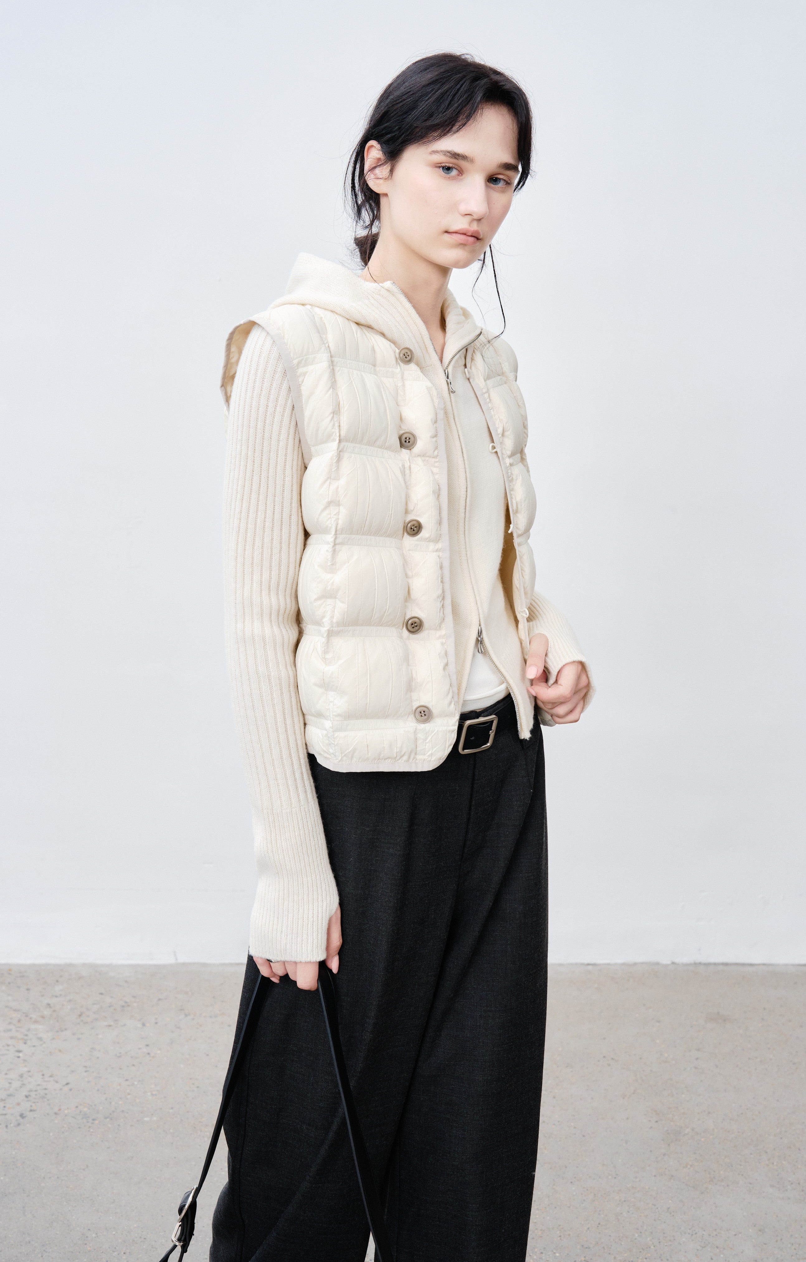WRINKLE BLOCK DOWN VEST / リンクルブロックダウンベスト