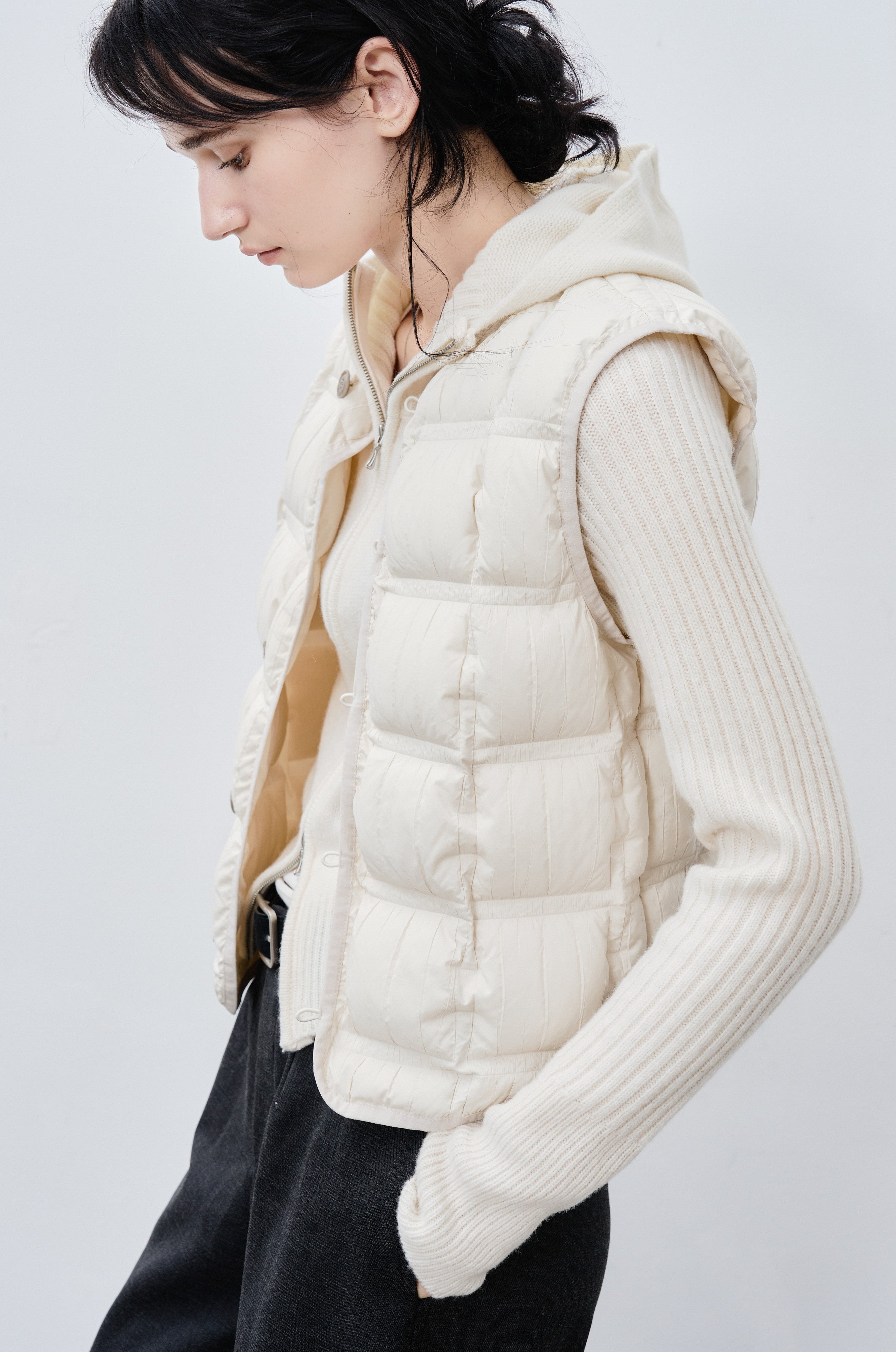 WRINKLE BLOCK DOWN VEST / リンクルブロックダウンベスト