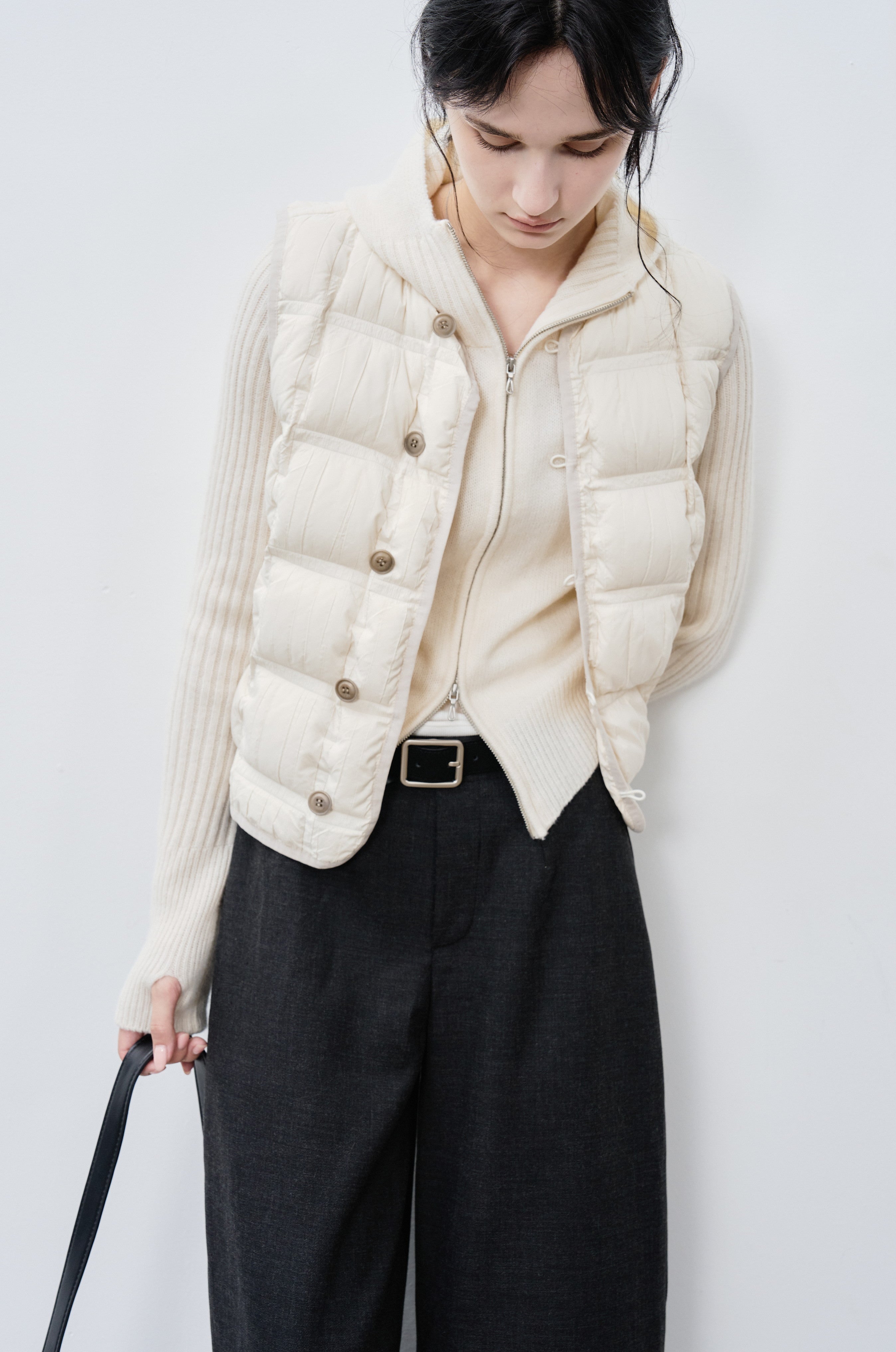 WRINKLE BLOCK DOWN VEST / リンクルブロックダウンベスト
