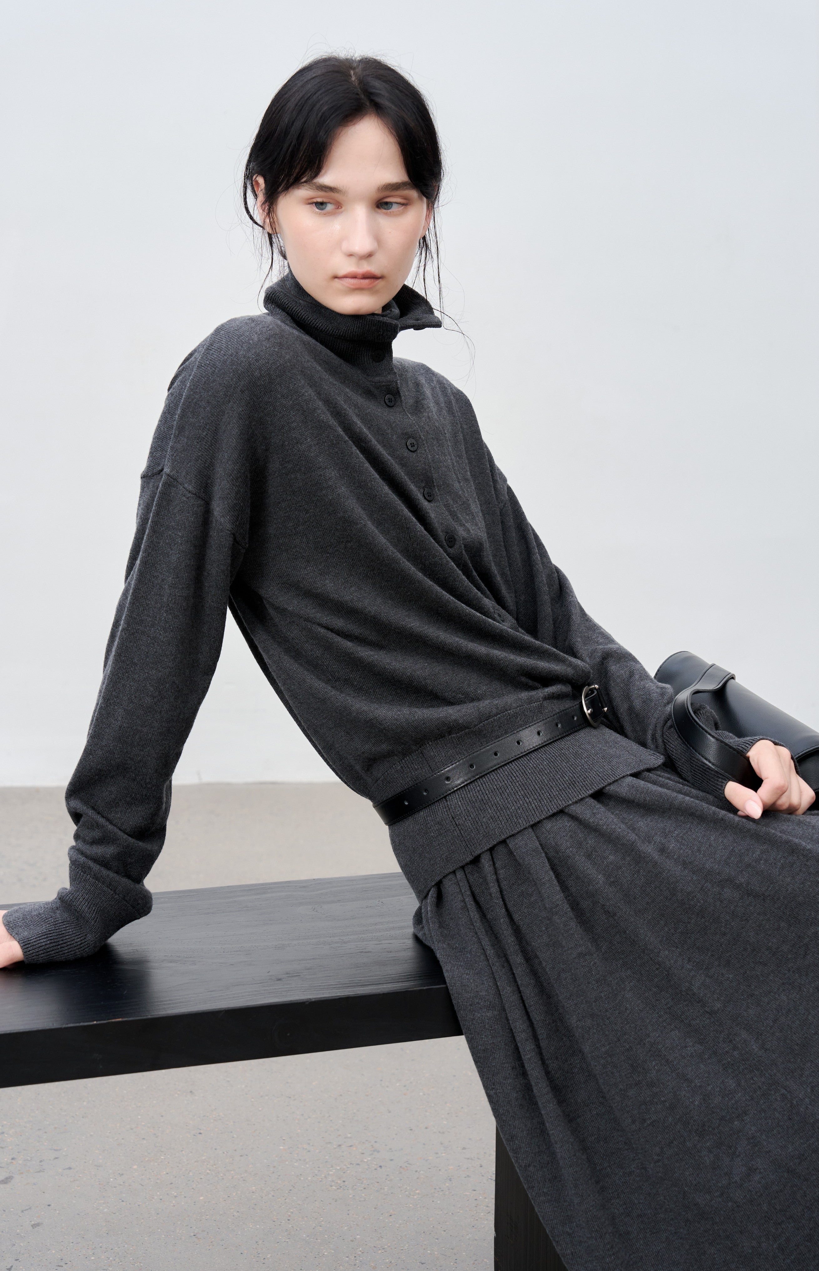 SOFT FIT TURTLE CARDIGAN / ソフトフィットタートルカーディガン