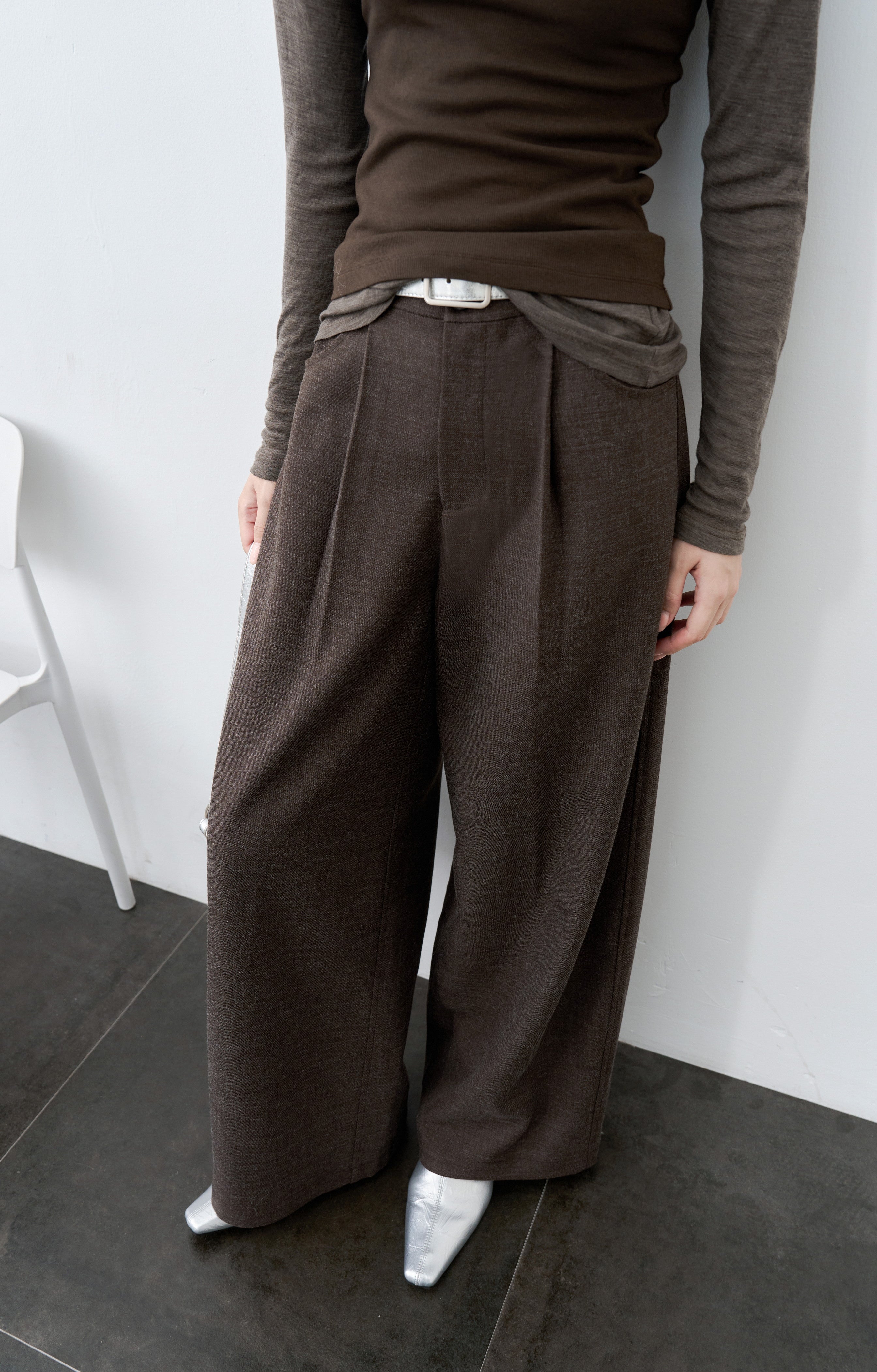 WARM COLOR CURVE PANTS / 웜 컬러 커브 팬츠