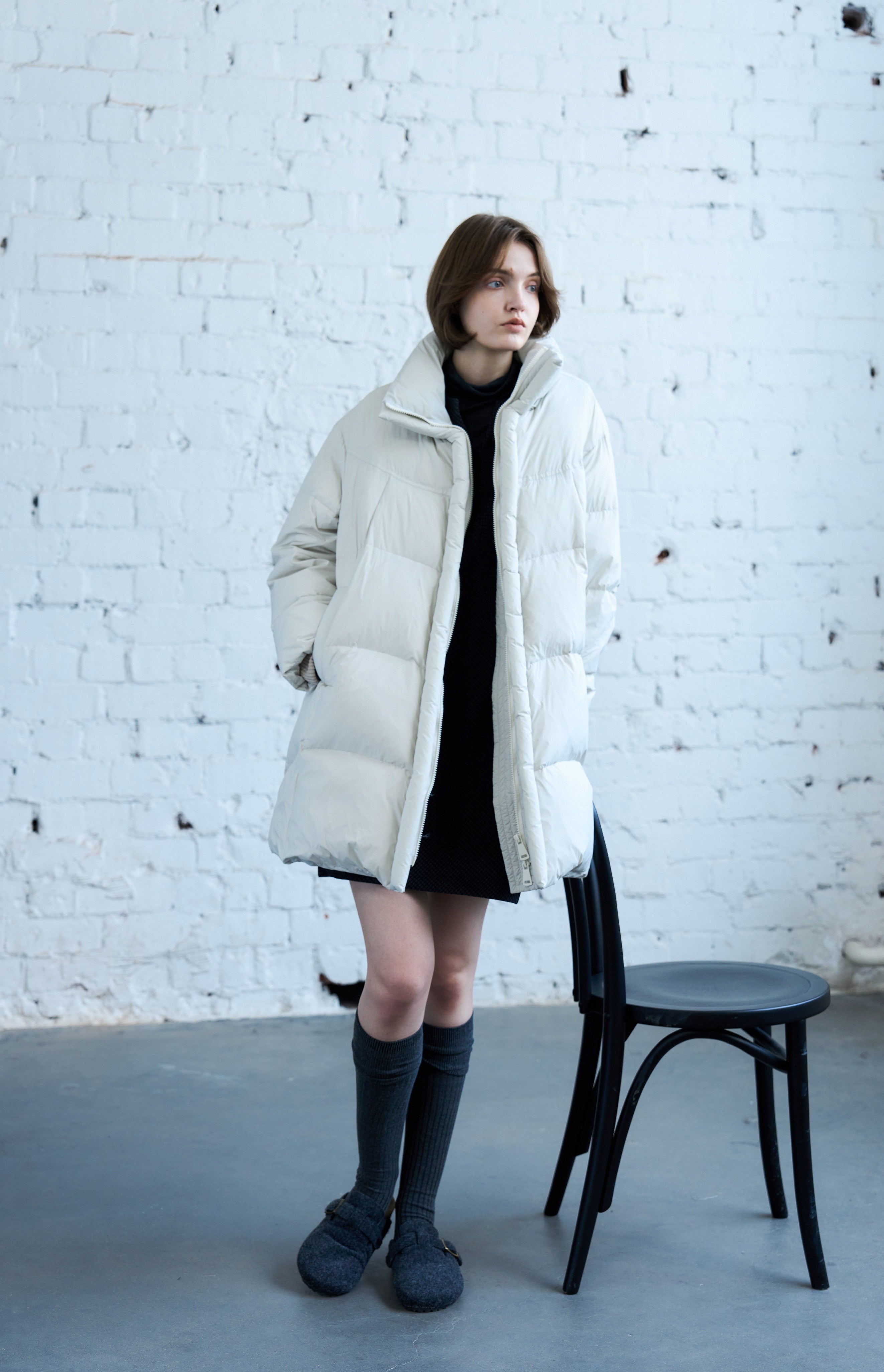 HOODED VOLUME MIDI DOWN