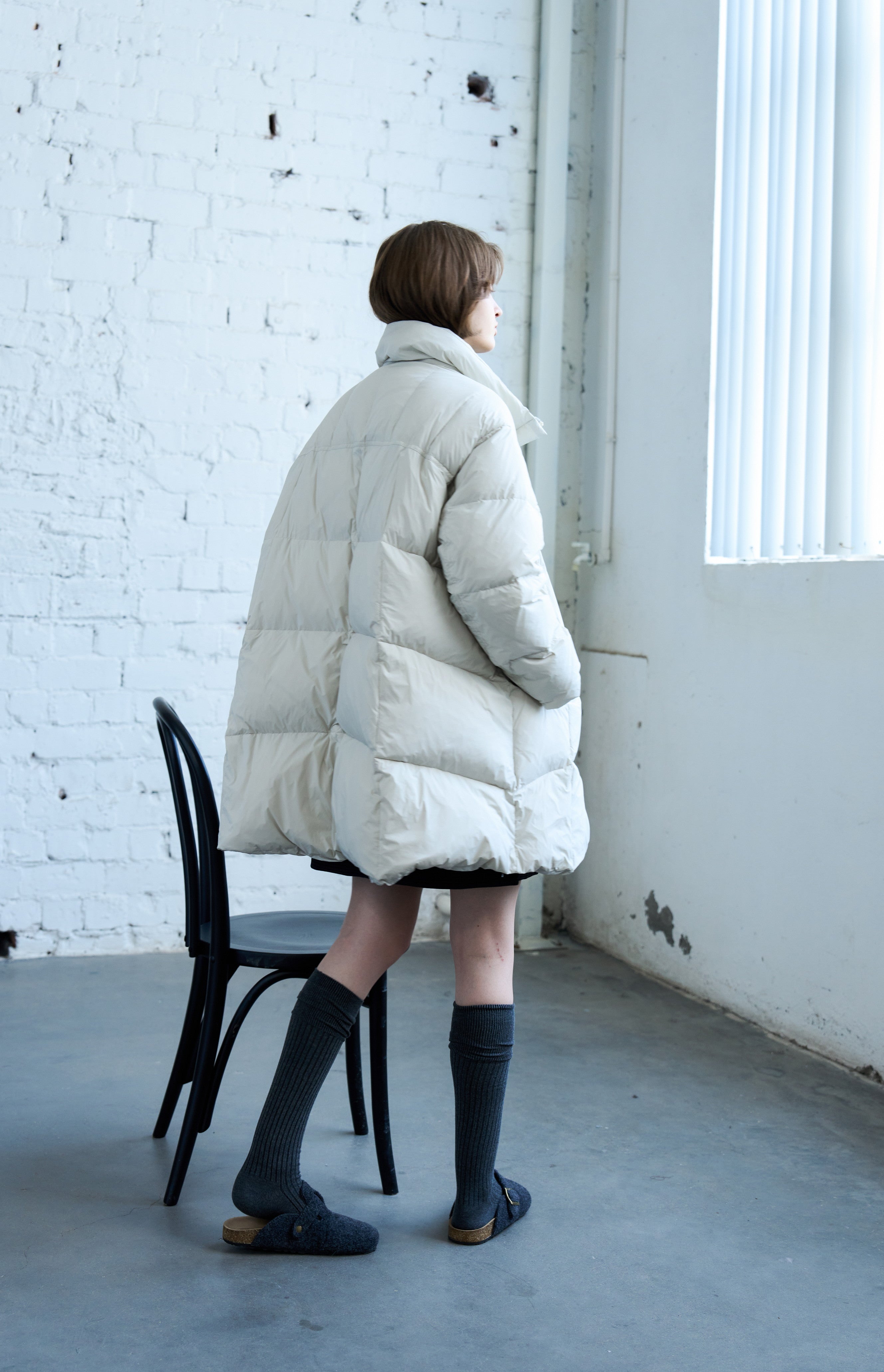 HOODED VOLUME MIDI DOWN