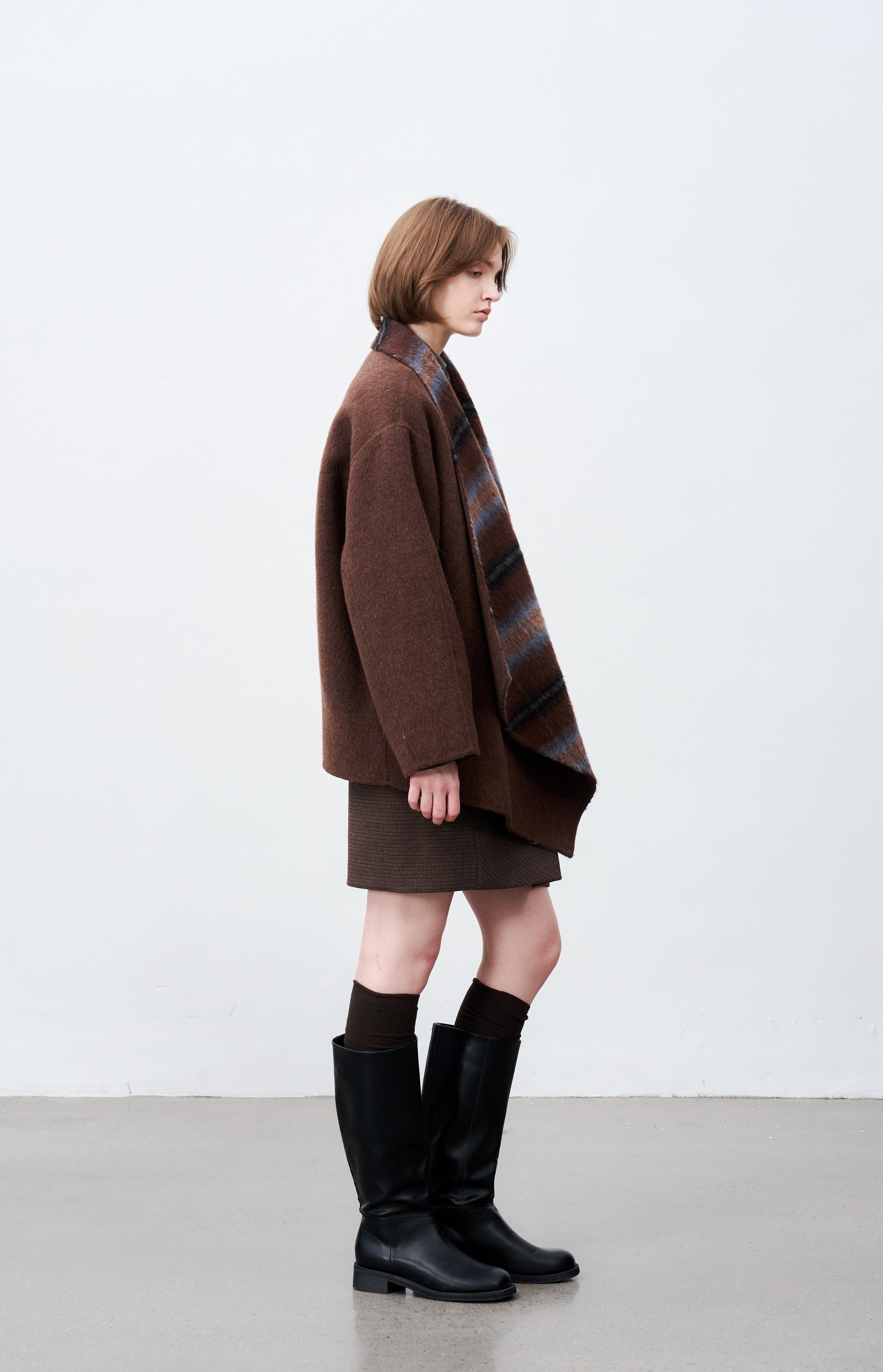 REVERSIBLE COLOR FLARE COAT / 리버시블 컬러 플레어 코트