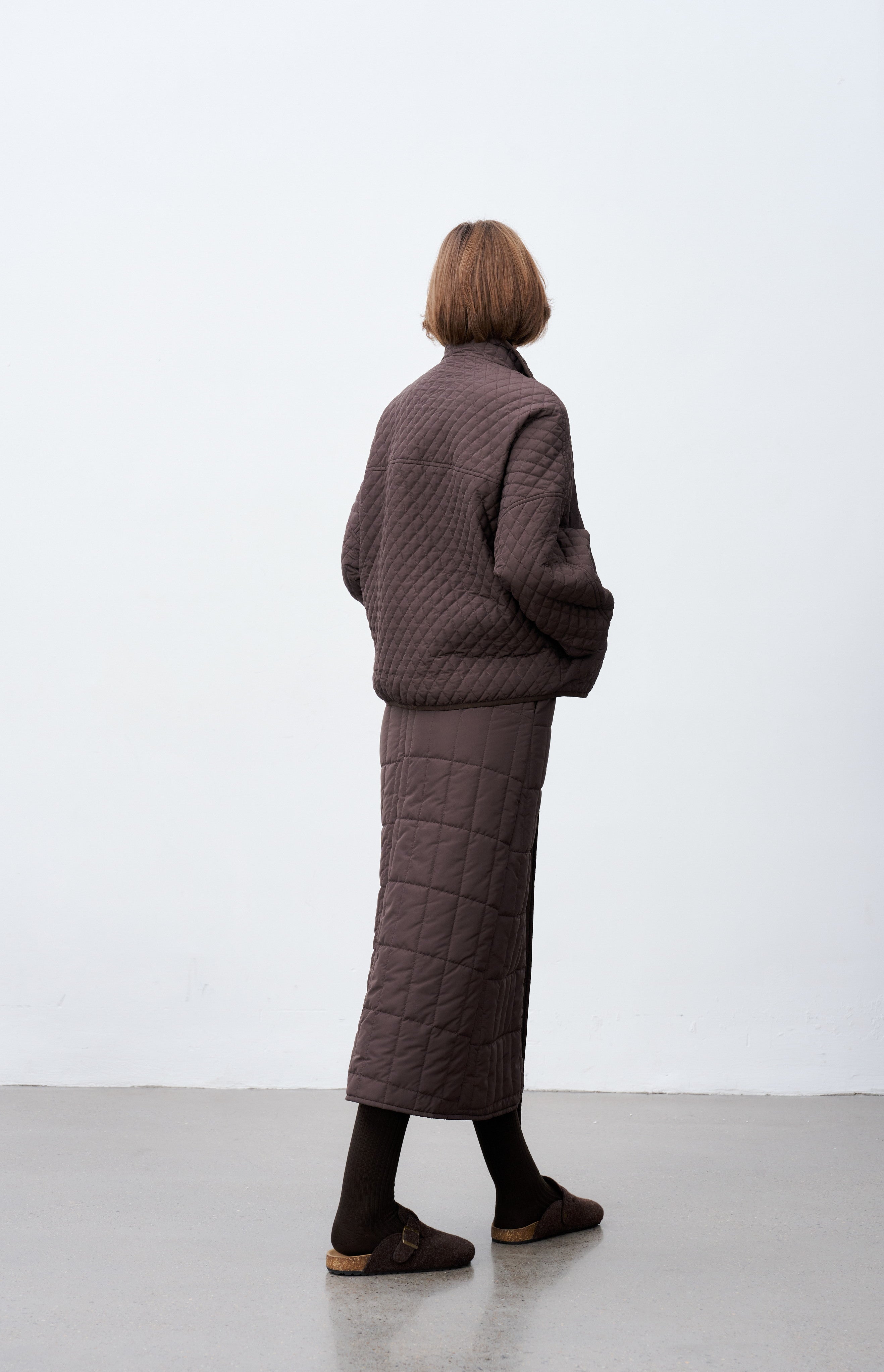 OVERLAP QUILTED SKIRT / オーバーラップキルティングスカート